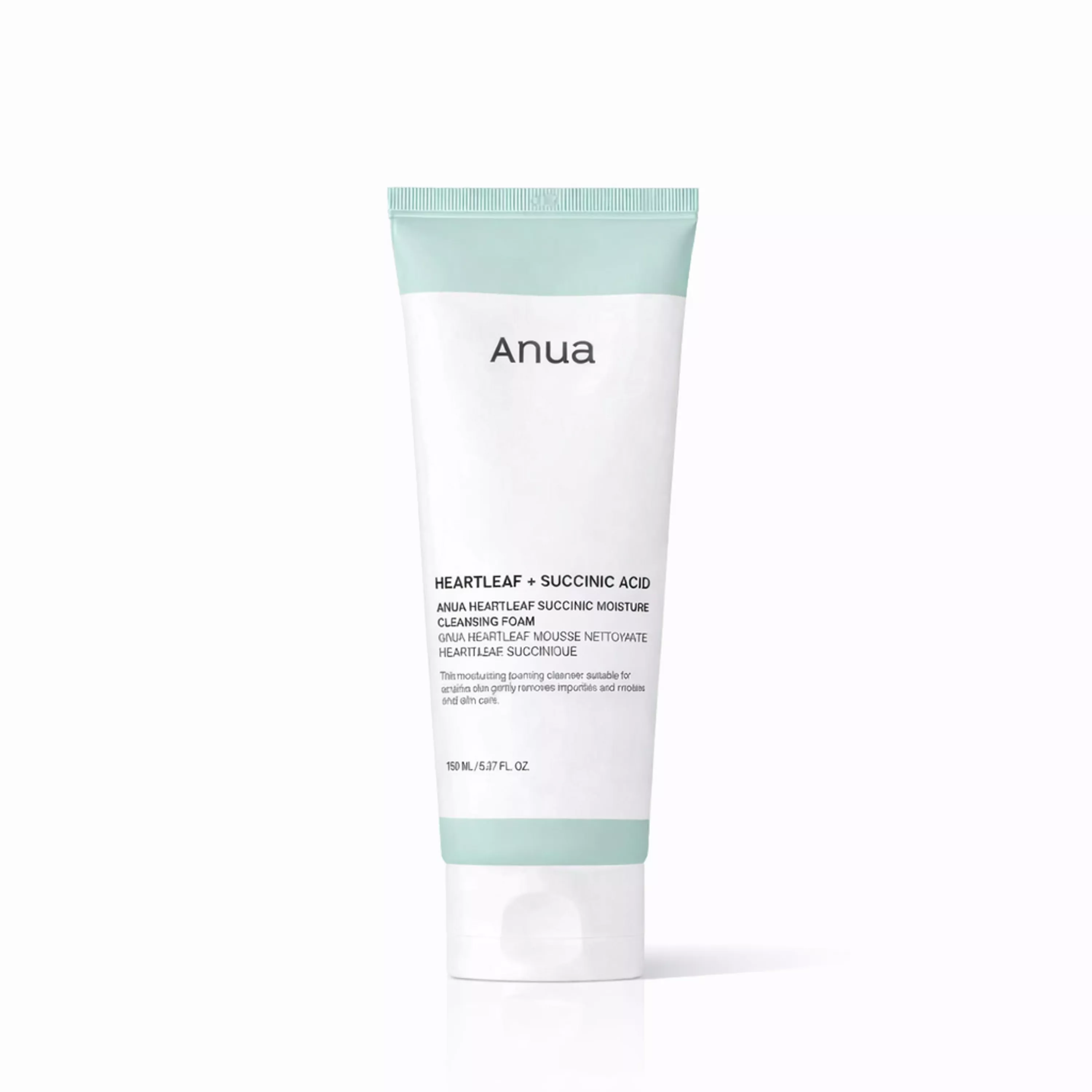 Заспокійлива пінка для вмивання з екстрактом хауттюйнії Anua Heartleaf Succinic Moisture Cleansing Foam, 150 мл
