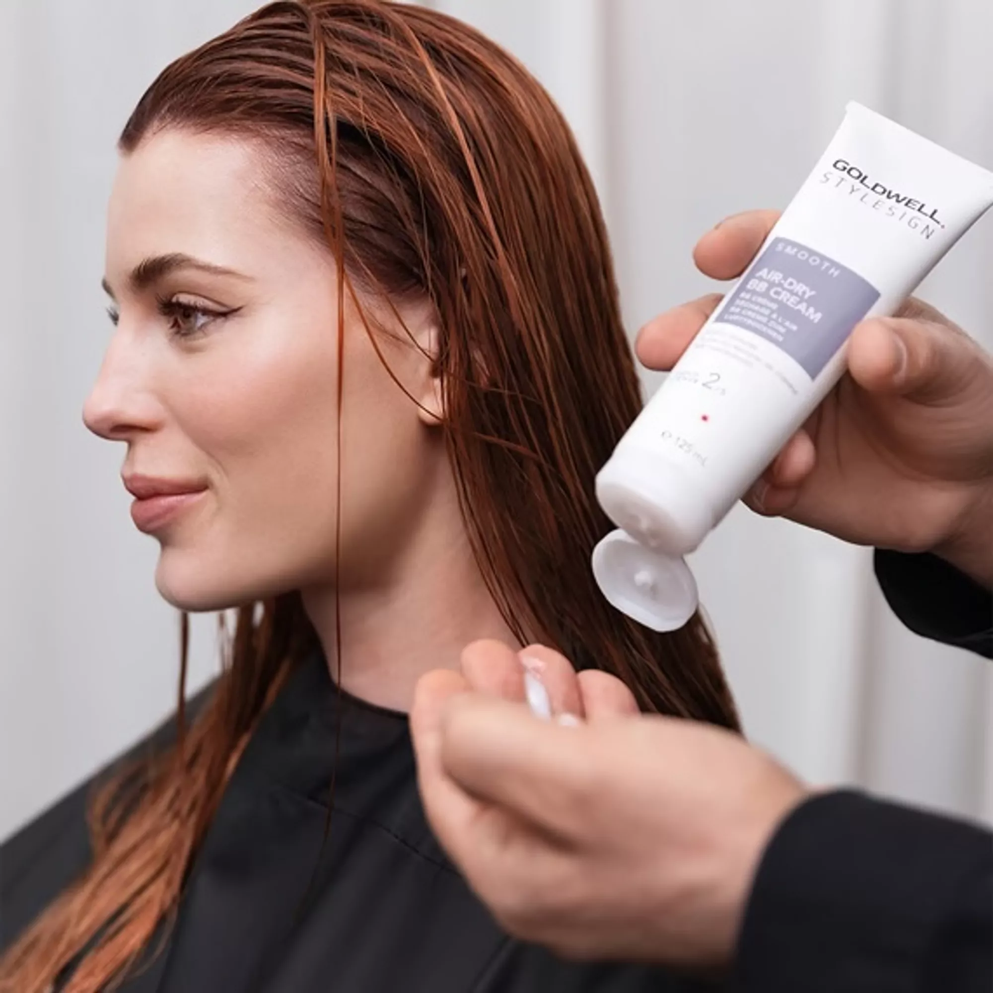 Крем для укладання волосся з анті-фріз ефектом еластичної фіксації Goldwell Stylesign Smooth Air-Dry BB Cream, 75 ml