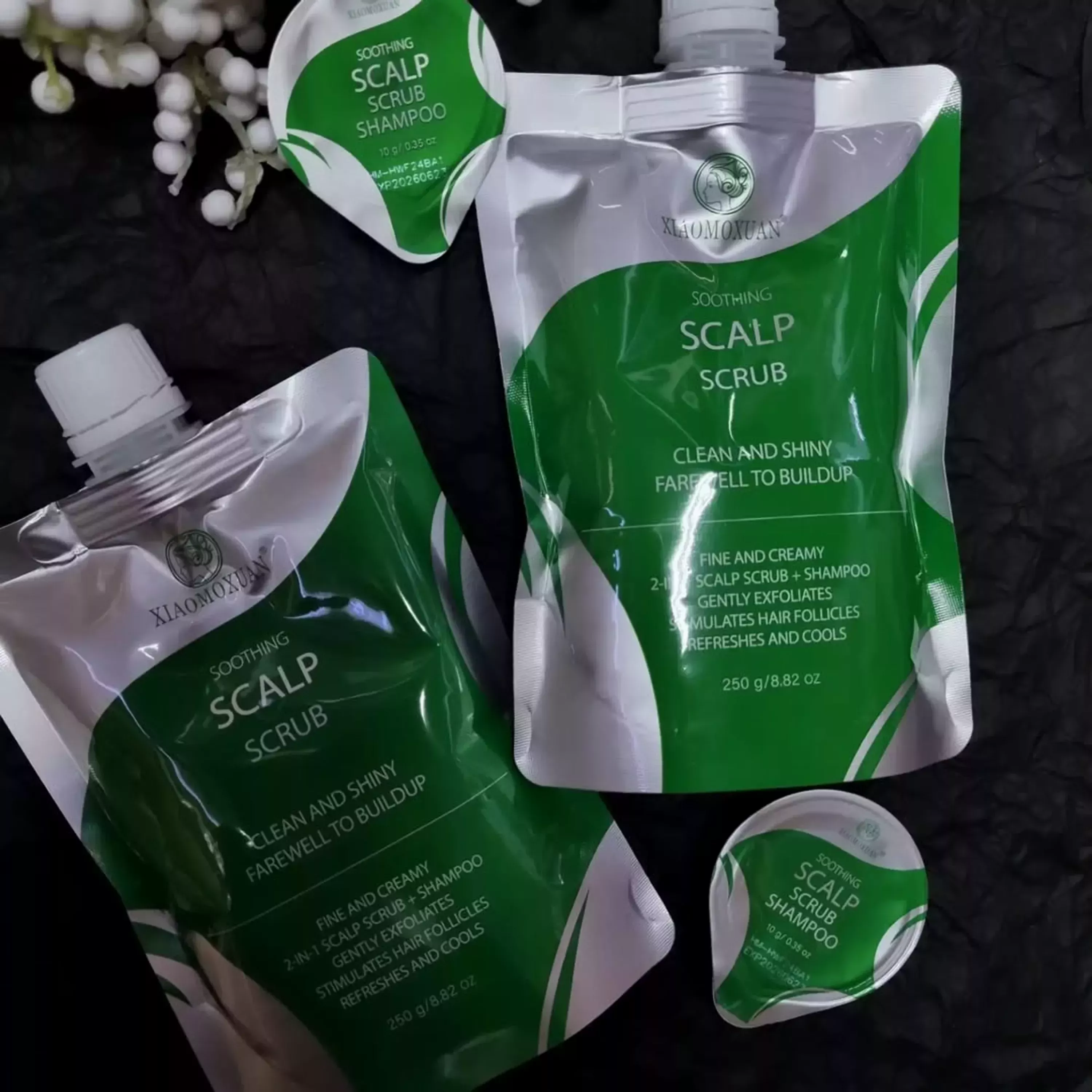 Очищувальний скраб-шампунь Xiaomoxuan Soothing Scalp Scrub, 250 ml 