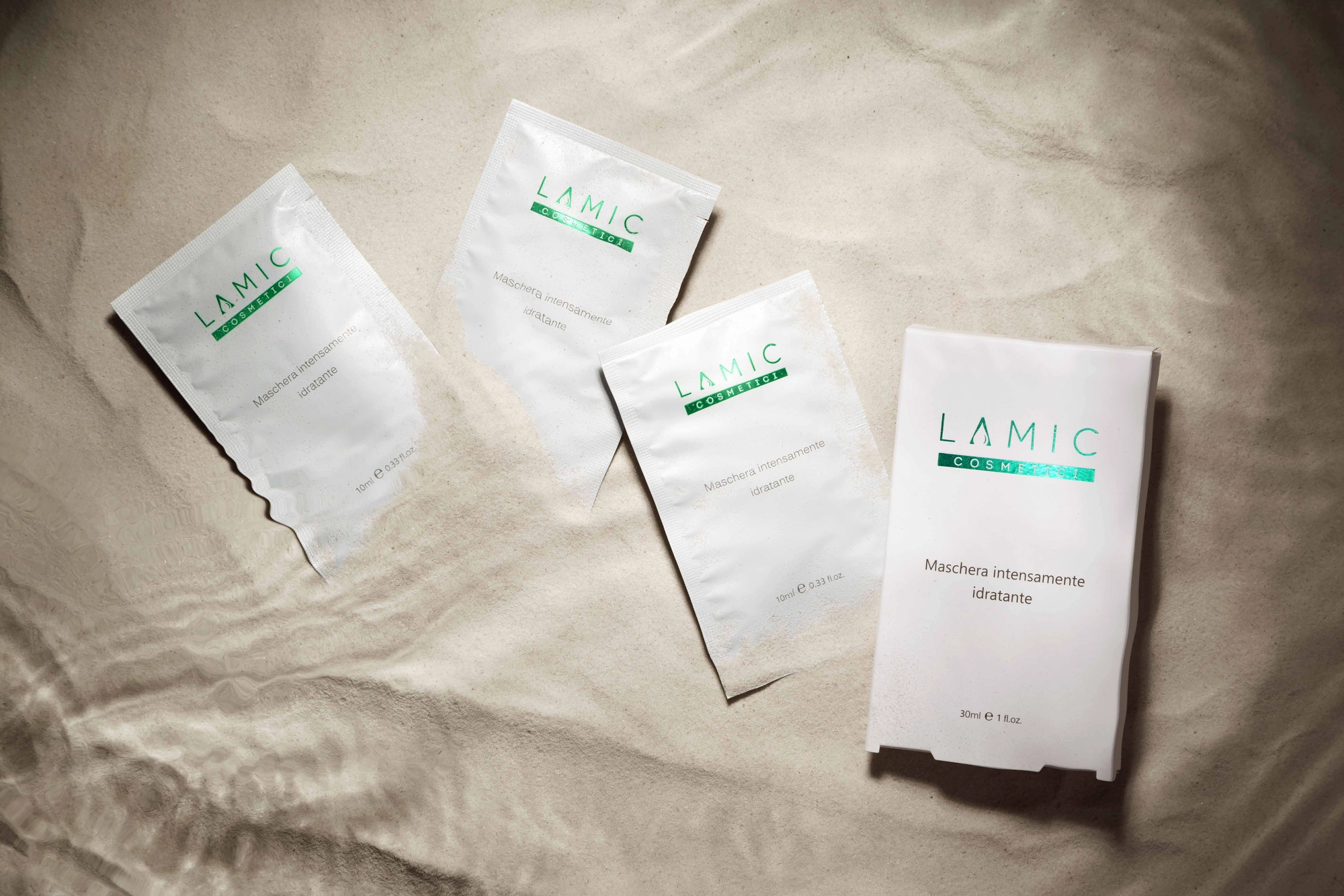 Інтенсивно зволожуюча маска для всіх типів шкіри LAMIC COSMETICI MASCHERA INTENSAMENTE IDRADANTE, 10 ml