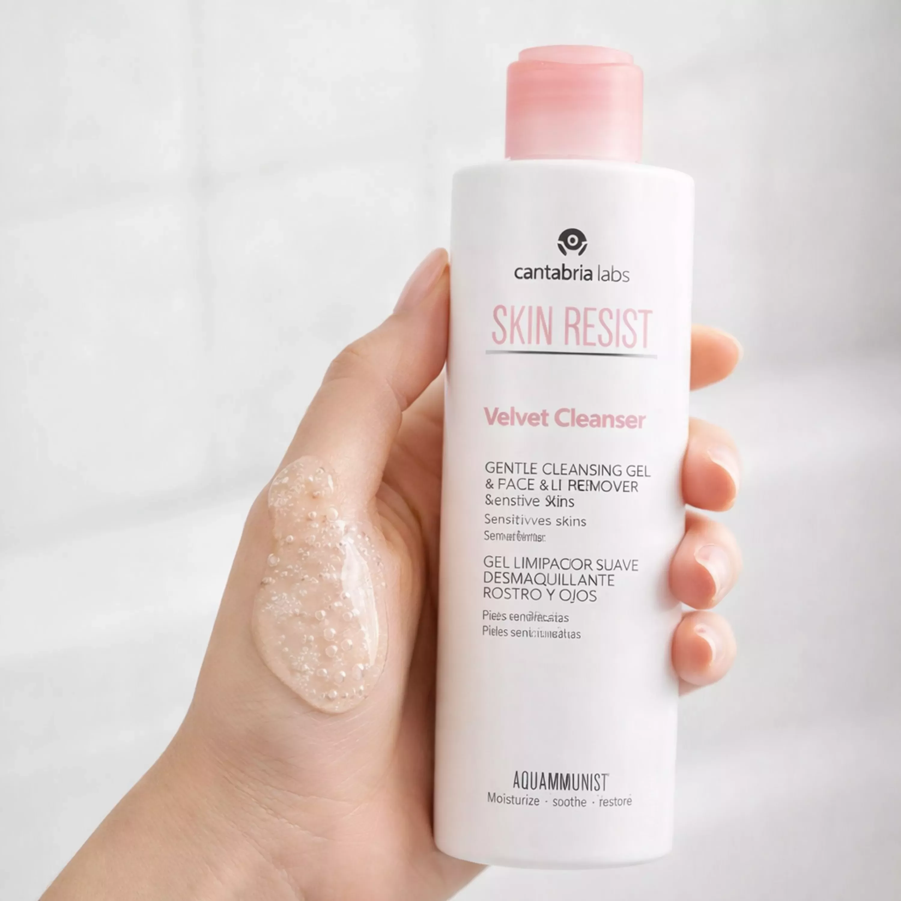 Cantabria Labs Skin Resist Velvet Cleanser, 200 ml - делікатний гель для демакіяжу та очищення чутливої шкіри