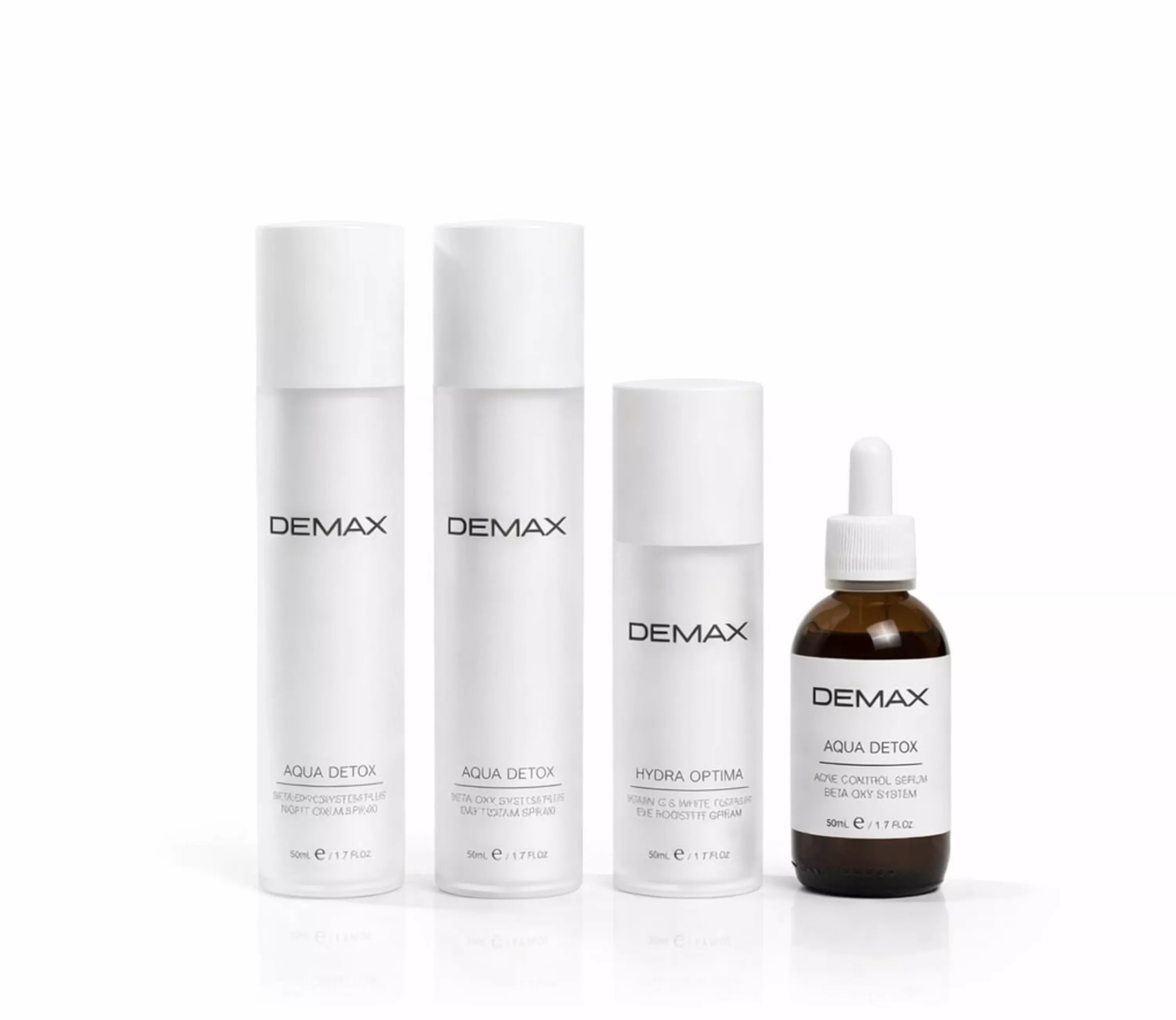 Набір для корекції запалень, акне, постакне, демодексу та розацеа Demax Aqua Detox (4 одиниці)