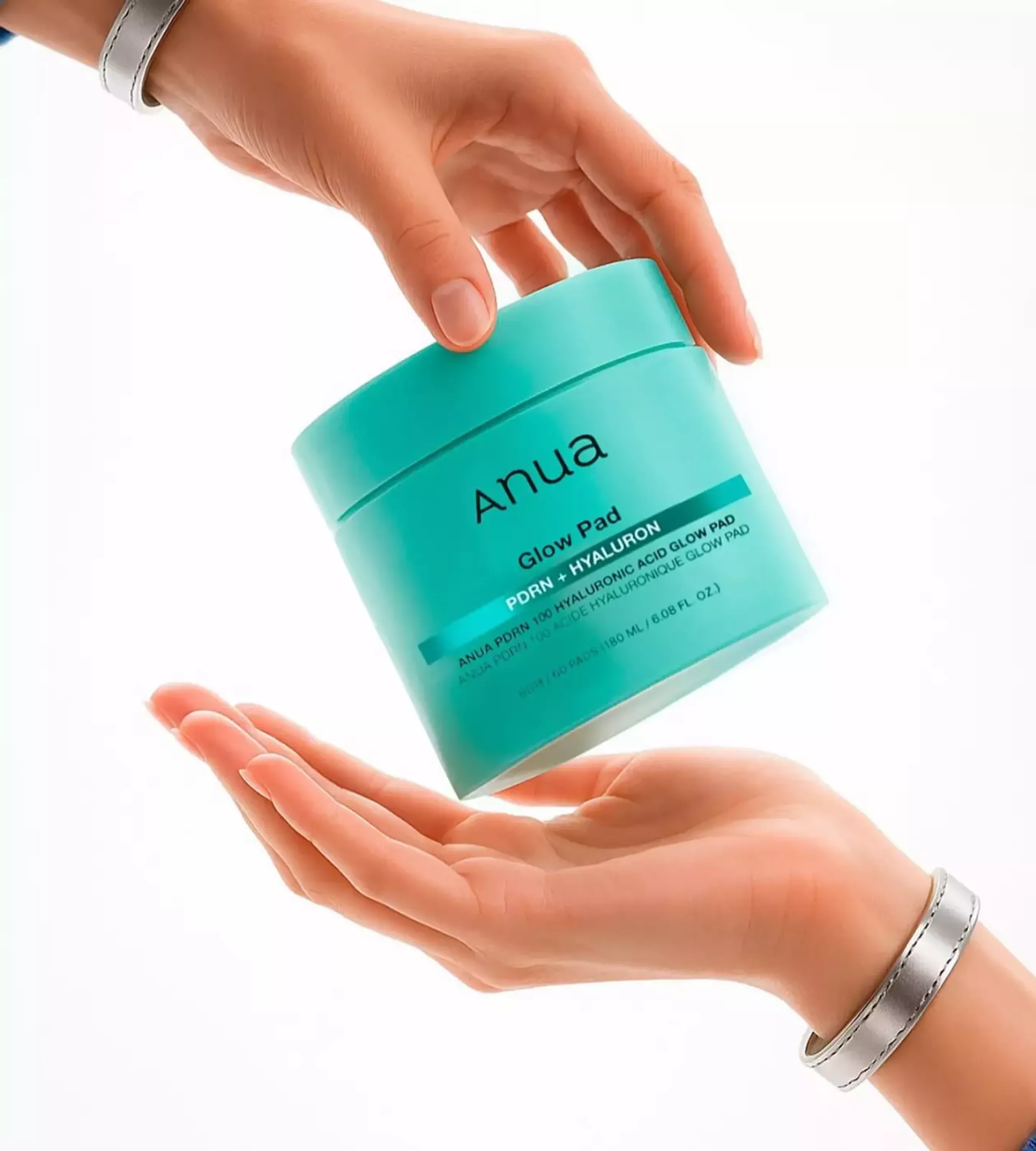 Зволожуючі педи з гіалуроновою кислотою та полінуклеотидами та пептидами ANUA PDRN 100 Hyaluron, 60 шт.