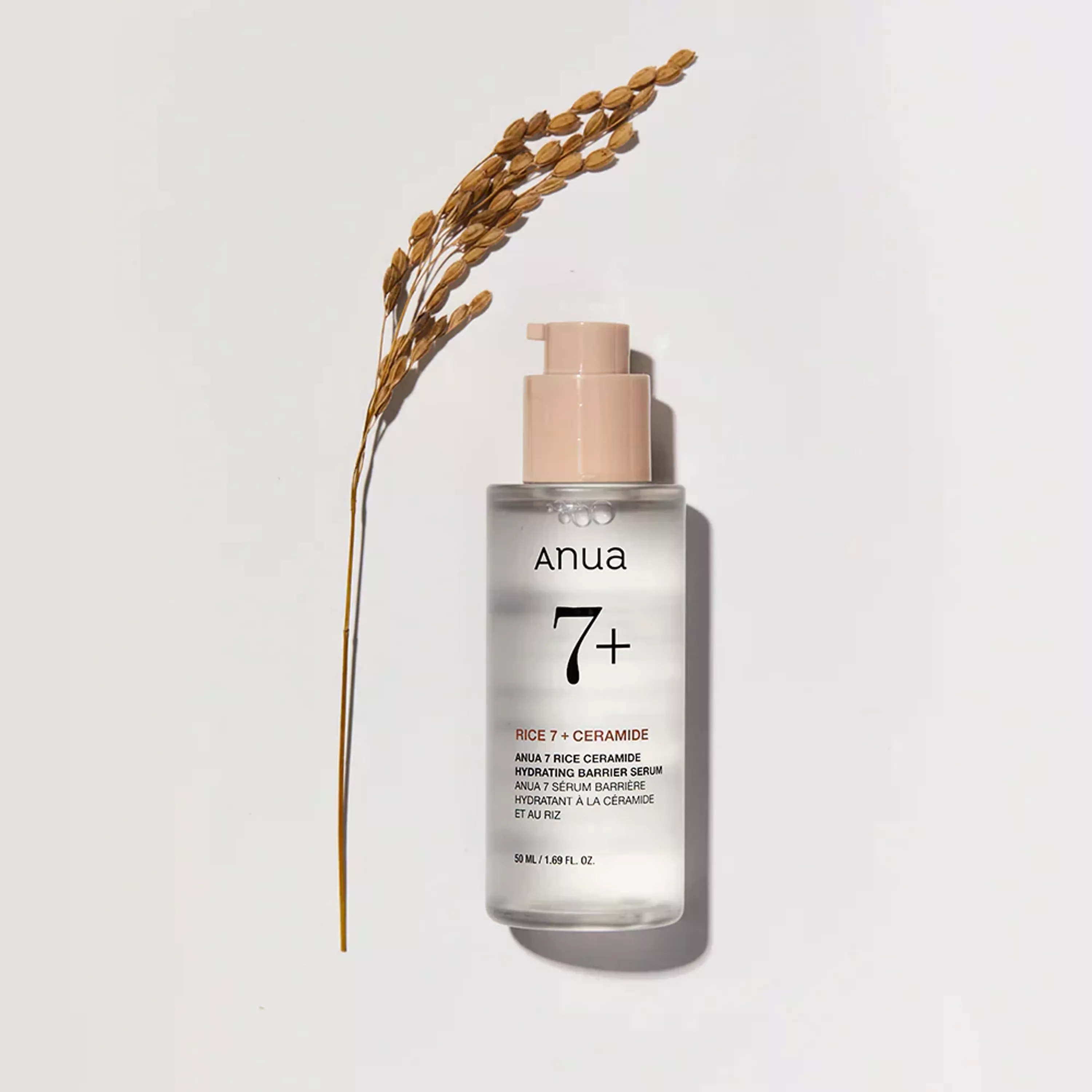 Поживна сироватка з рисовим екстрактом і керамідами Anua 7 Rice Ceramide Hydrating Barrier Serum,50ml