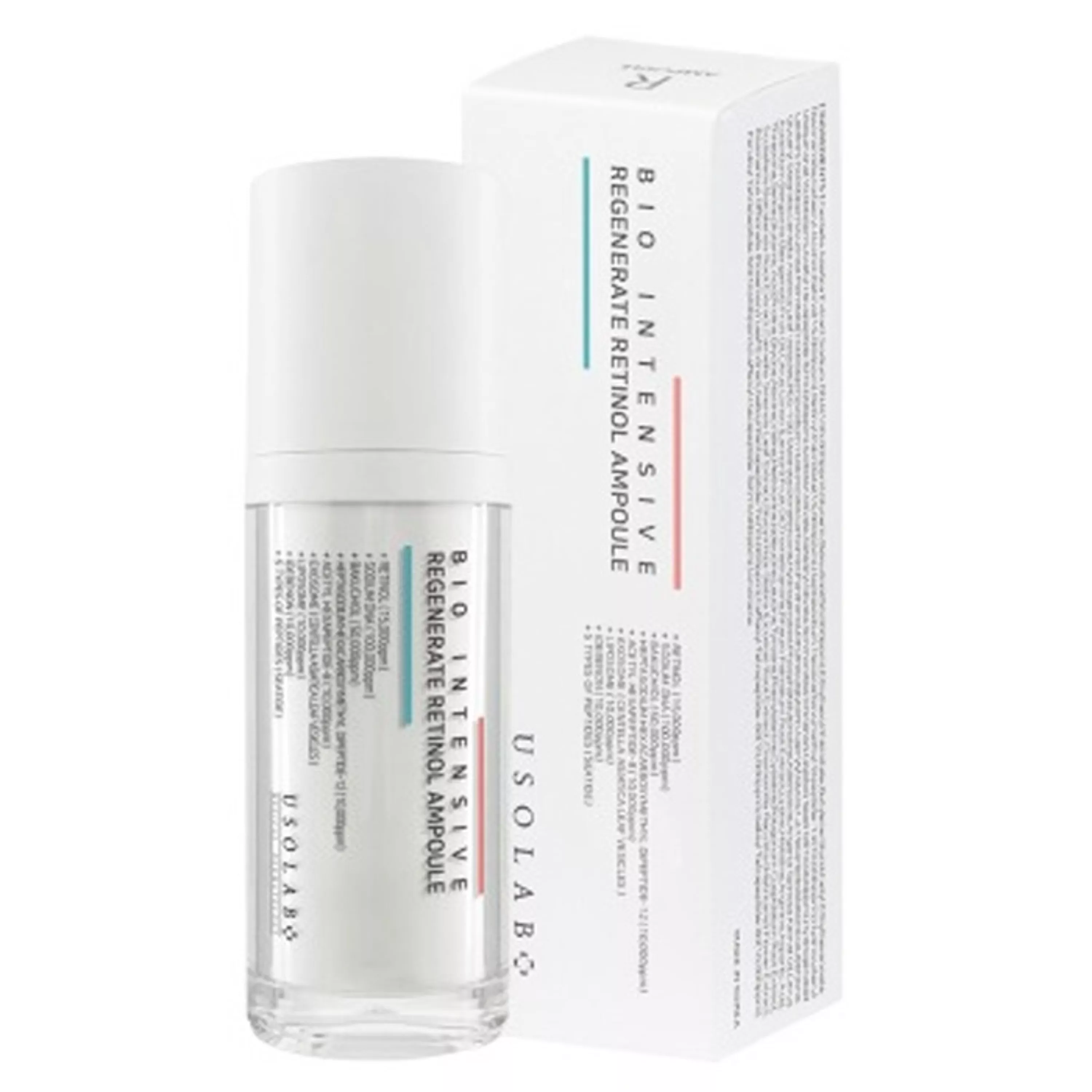 Інтенсивна регенеруюча сироватка з ретинолом USOLAB Bio Intensive Regenerate Retinol Ampoule, 30 мл