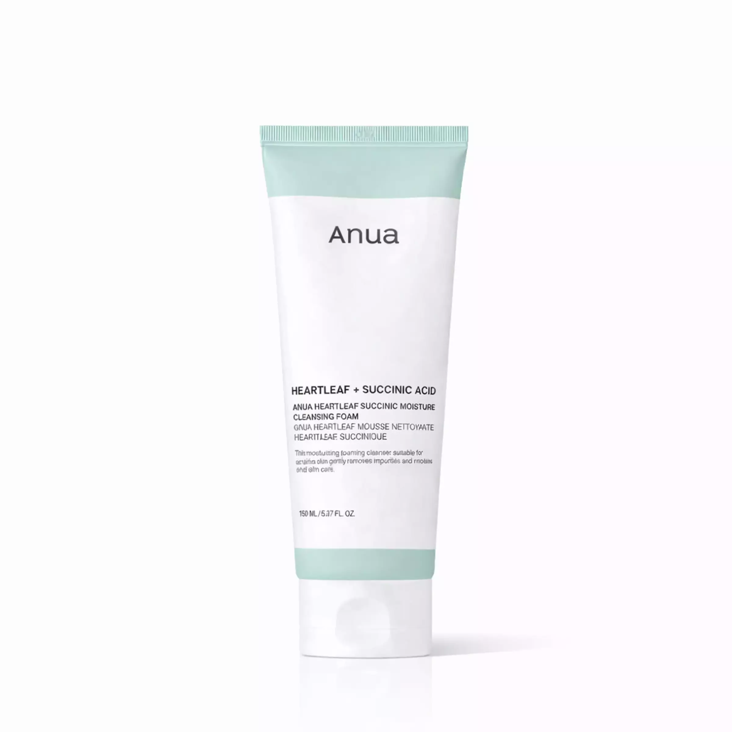 Заспокійлива пінка для вмивання з екстрактом хауттюйнії Anua Heartleaf Succinic Moisture Cleansing Foam, 150 мл
