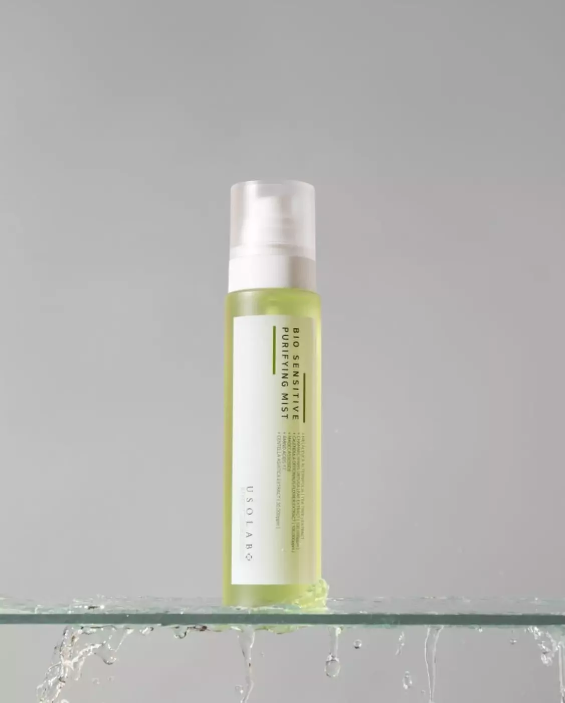 Заспокійливий, протизапальний та антибактеріальний тонер-спрей Usolab Bio Sensitive Purifying Mist, 150 ml