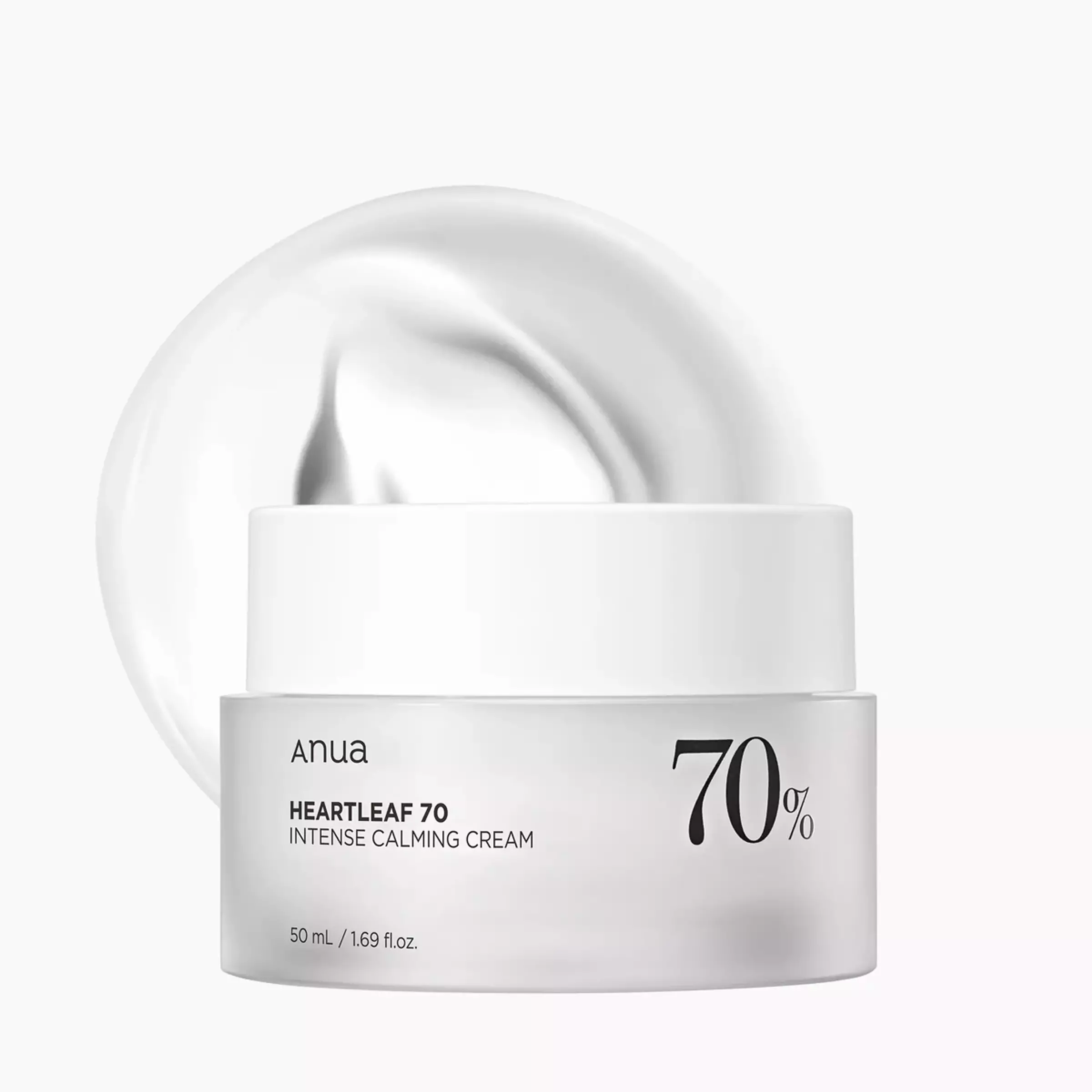 Інтенсивний бар'єрний крем ANUA Heartleaf 70% Intense Calming Cream, 50 ml