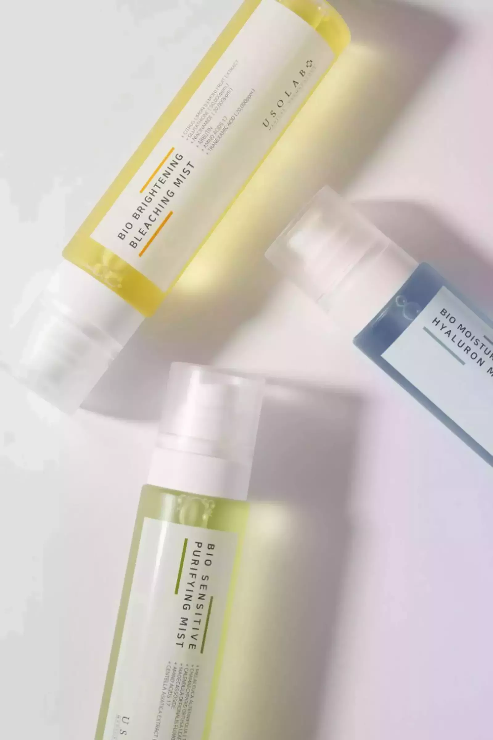 Заспокійливий, протизапальний та антибактеріальний тонер-спрей Usolab Bio Sensitive Purifying Mist, 150 ml