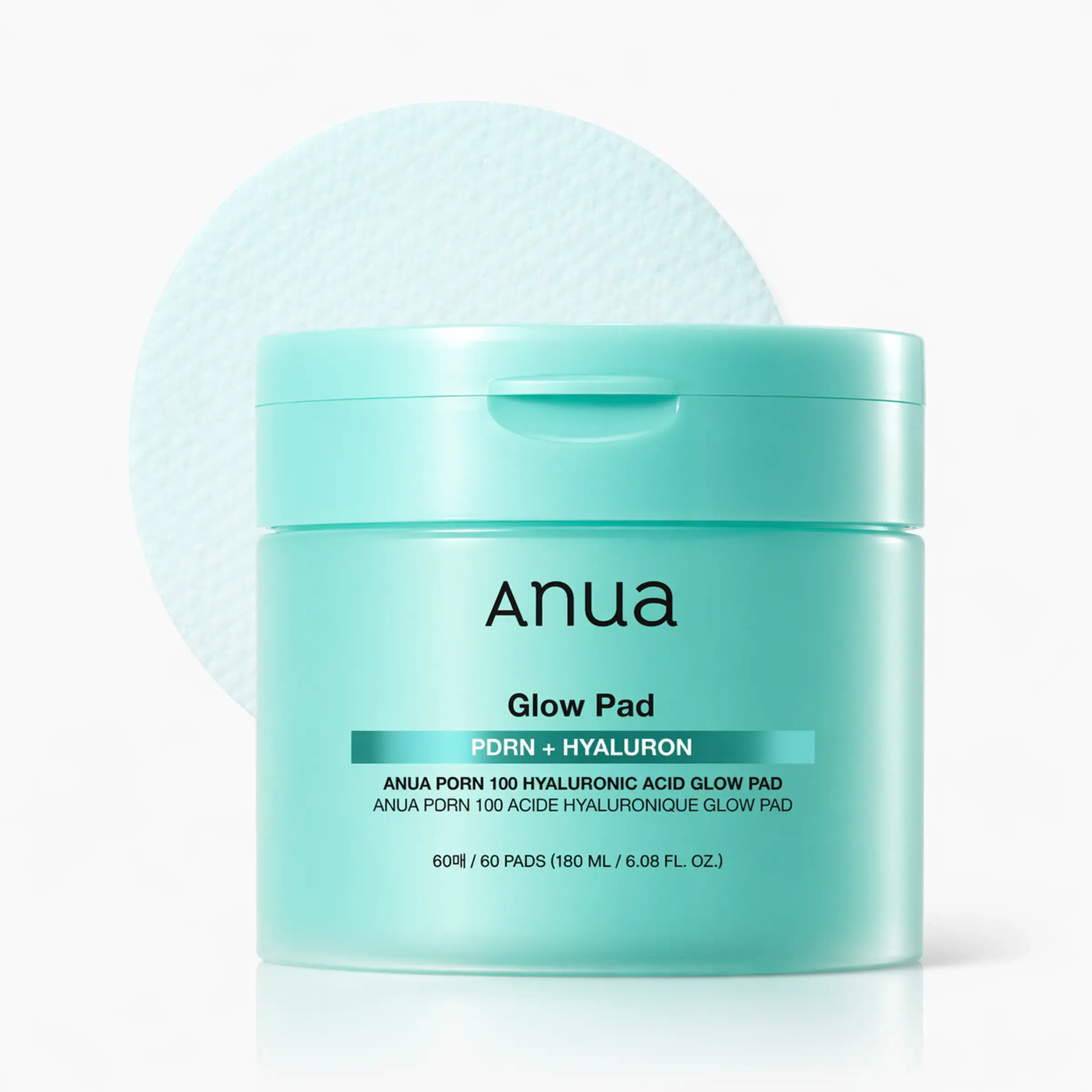 Зволожуючі педи з гіалуроновою кислотою та полінуклеотидами та пептидами ANUA PDRN 100 Hyaluron, 60 шт.