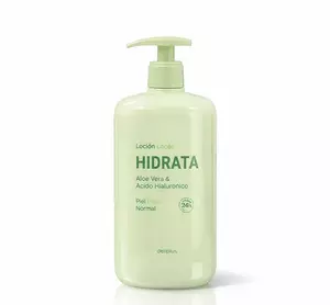 Лосьйон для тіла Deliplus Hidrata для інтенсивного зволоження до 24 годин із 100% соку алоє та гіалуроновою кислотою, 600 мл