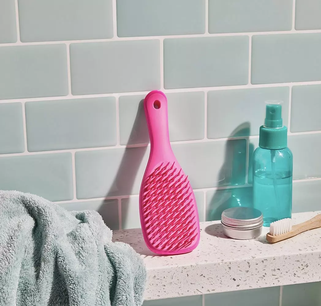 Гребінець для розчісування вологого волосся у міні-форматі TANGLE TEEZER THE WET DETANGLER MINI PINK SHERBET