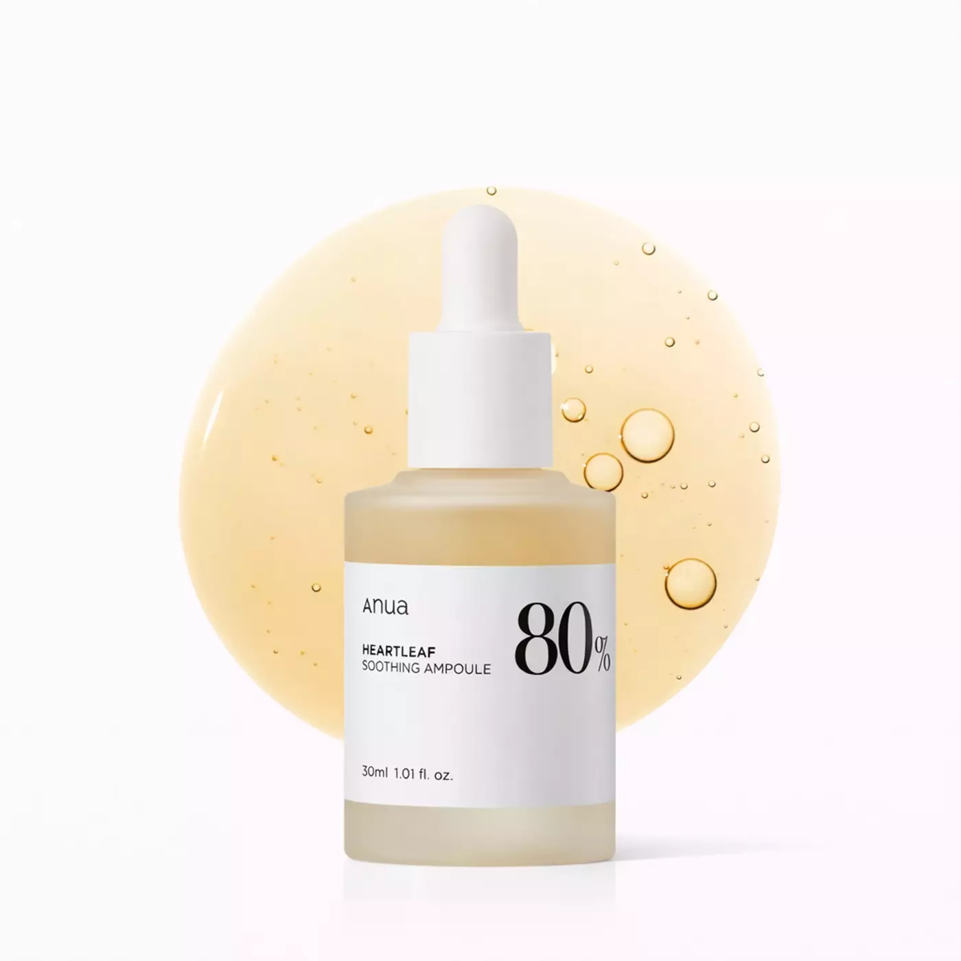 Заспокійлива ампула для обличчя з екстрактом хауютюнії 80% ANUA Heartleaf 80 Moisture Soothing Ampoule, 30 ml 