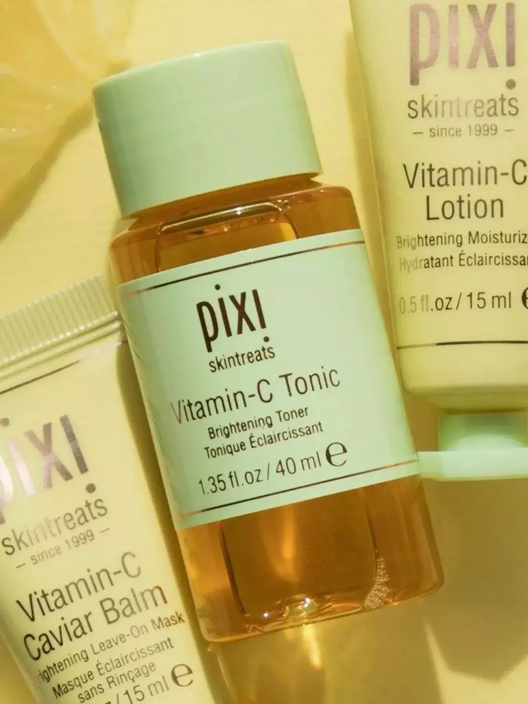 Освітлюючий тонік для обличчя з вітаміном С та феруловою кислотою PIXI Vitamin-C Tonic, 40 ml 