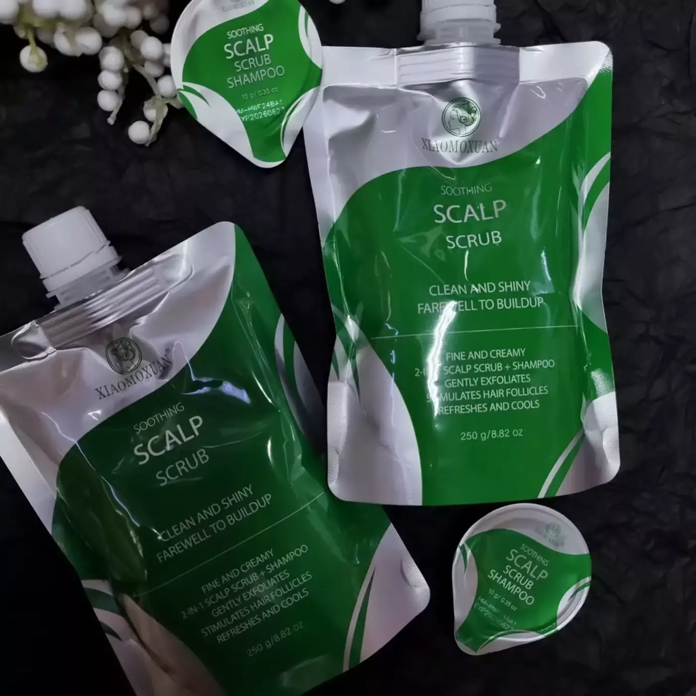 Очищувальний скраб-шампунь Xiaomoxuan Soothing Scalp Scrub, 250 ml 