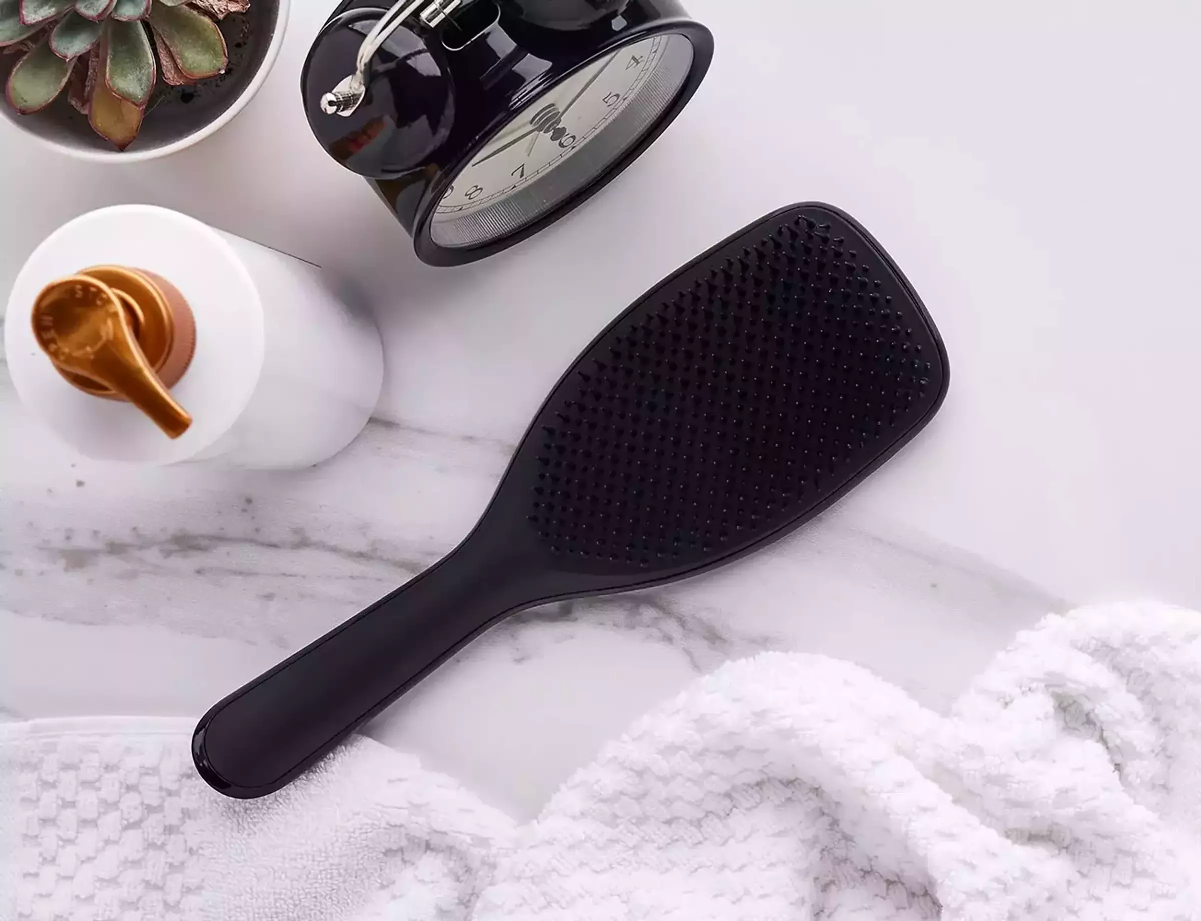 Гребінець для вологого волосся BIG SIZE TANGLE TEEZER THE LARGE WET DETANGLER HAIRBRUSH BLACK GLOSS 