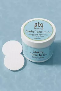 Ексфоліюючі пілінг-диски з АНА/ВНА-кислотами PIXI Clarity Tonic To-Go, 60 шт.