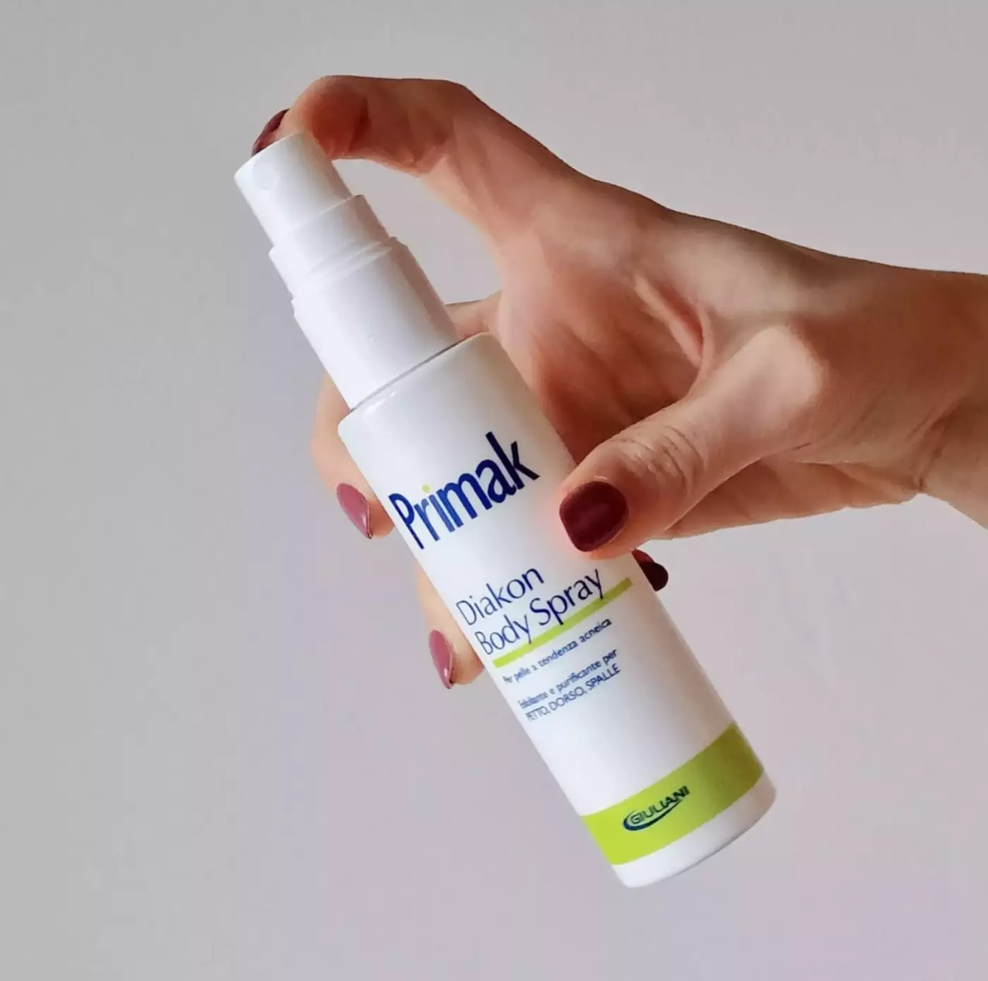 Biogena Primak Diakon Body Spray - Спрей для шкіри з акне на спині, грудях, плечах, 75 мл 