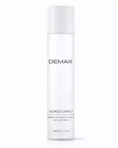 Нічний крем-коректор для сухої, чутливої та куперозної шкіри DEMAX REDNESS CORRECT INTENSIVE SOOTHING REFINE RELIEF RICH NIGHT CREAM, 50 ml  