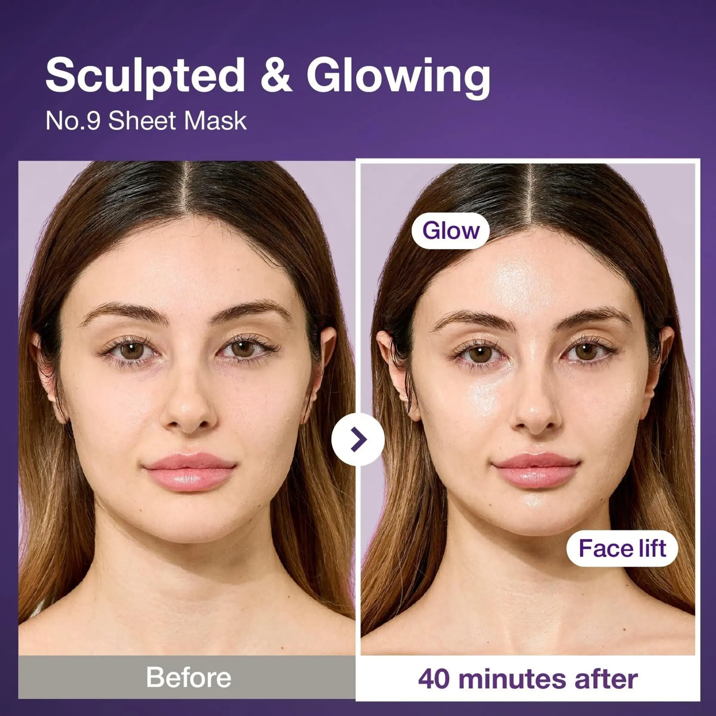 Ліфтинг-маски для пружності та сяйва шкіри Numbuzin No.9 NAD+ Bio Lifting-sil Full Face Pack Sheet, 1 шт.