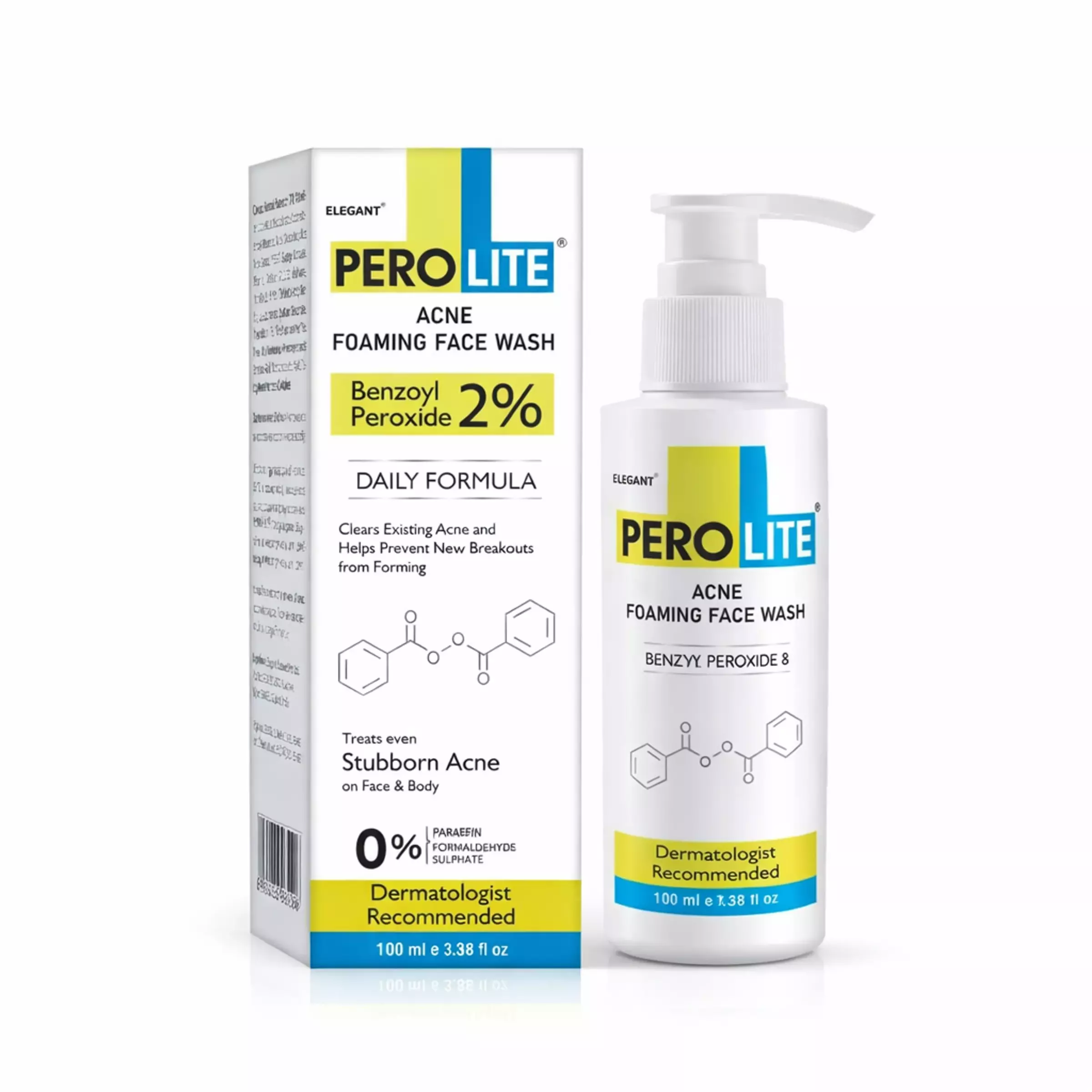 Засіб для очищення проблемної шкіри Perolite Acne Cleanser Foaming Wash 2%, 100 ml 