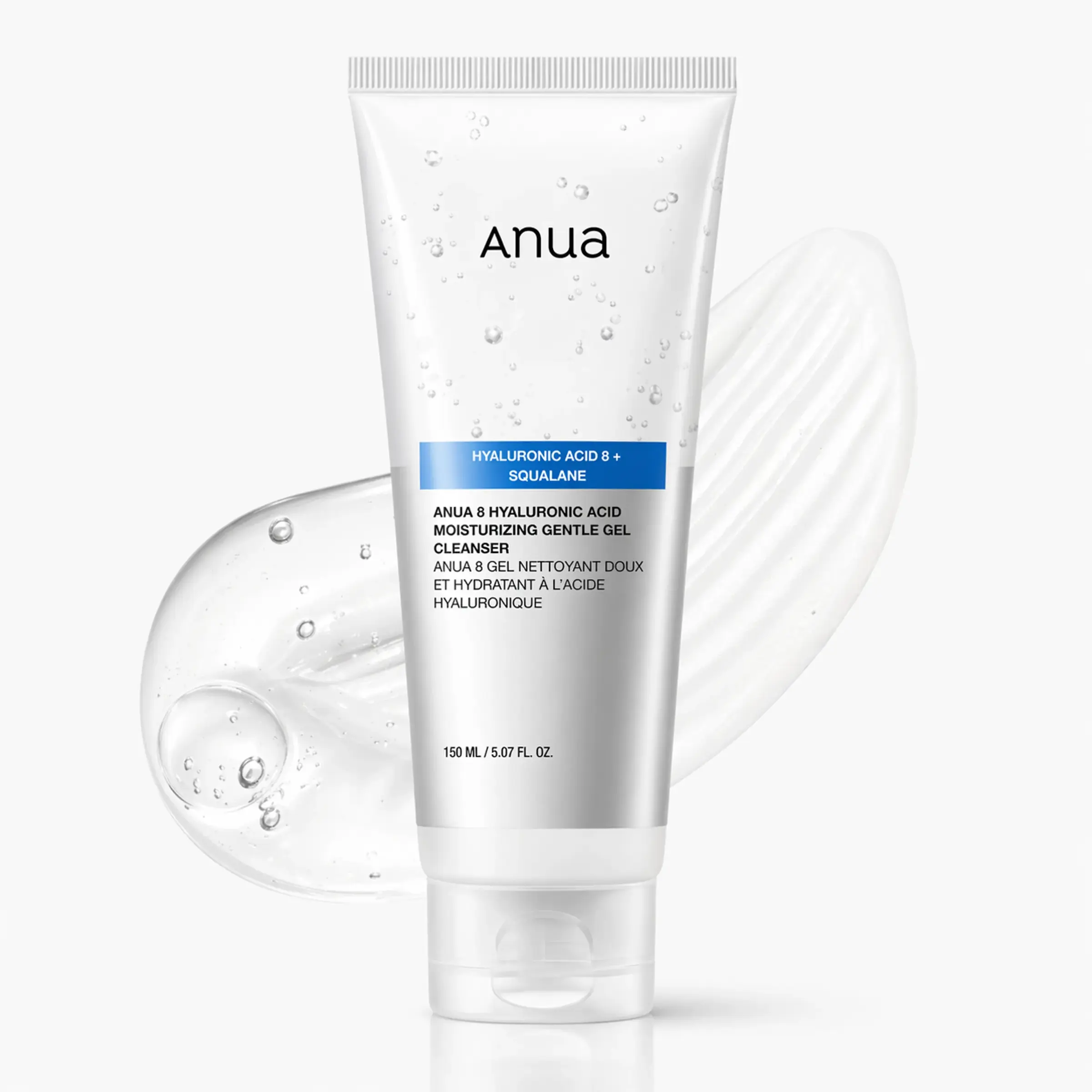 Зволожуючий ніжний гель для вмивання Anua 8 Hyaluronic Acid Moisturizing Gentle Gel Cleanser, 150 ml
