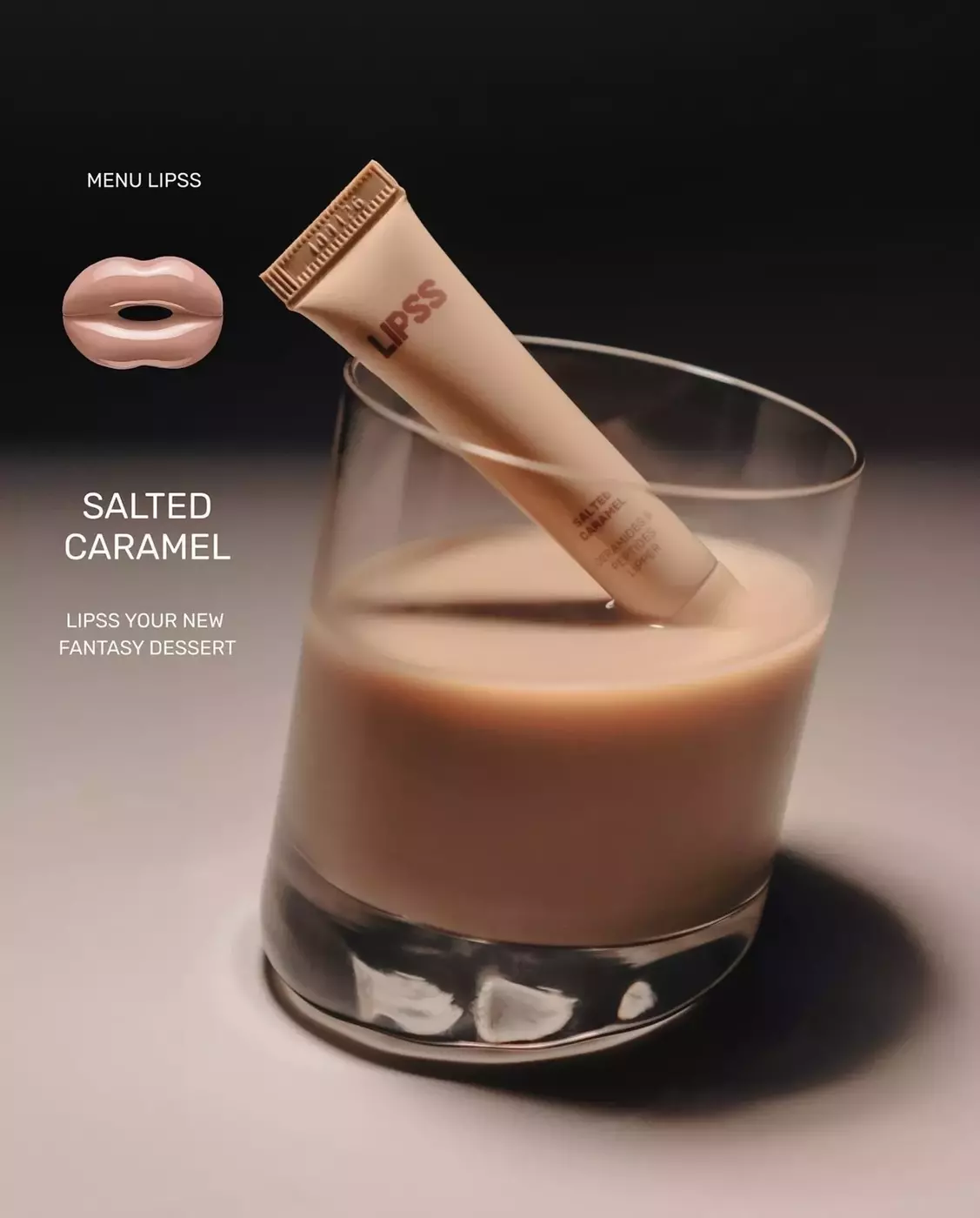 Прозорий блиск для губ Lipper-блиск SALTED CARAMEL, 8 мл 