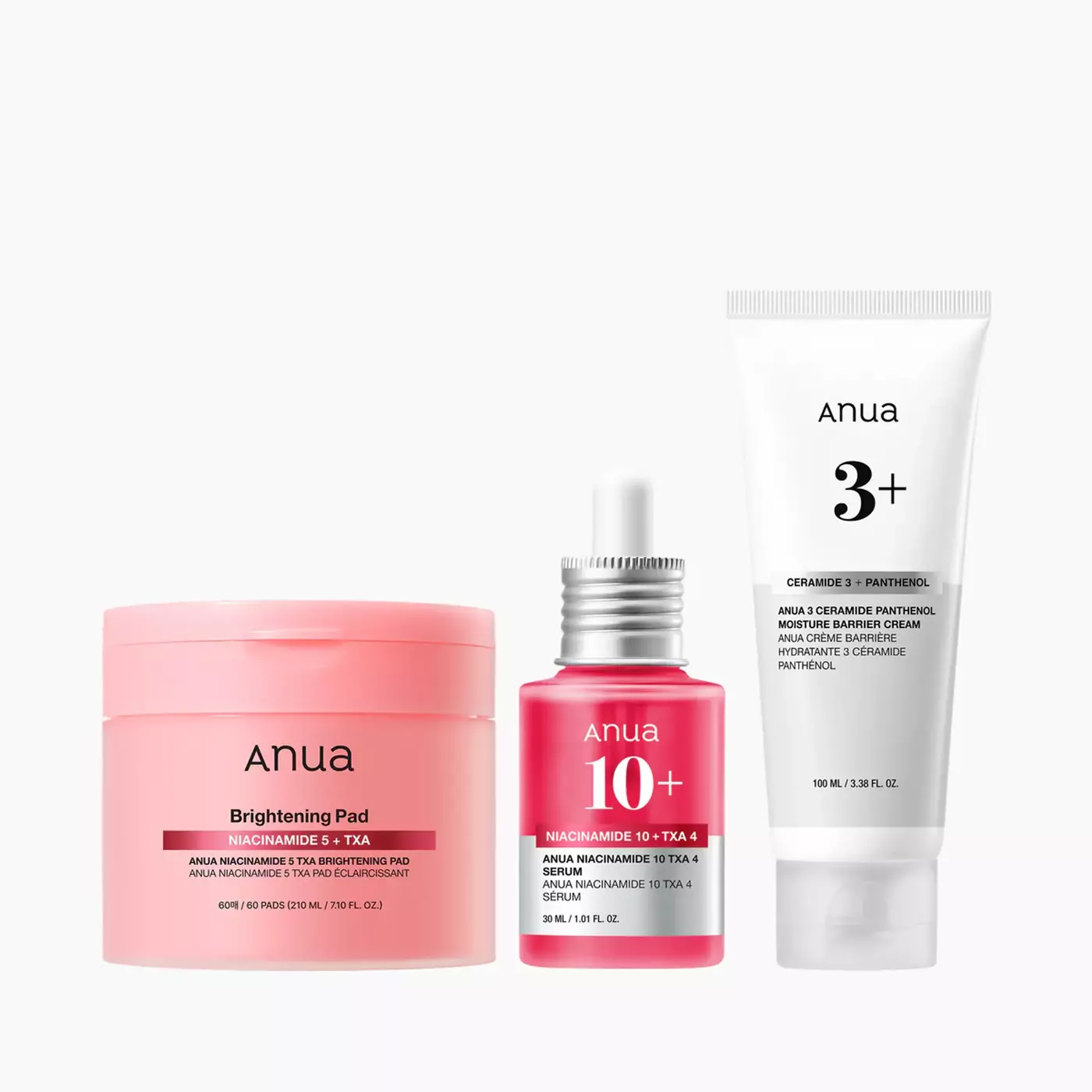 Набір для шкіри «Valentine Glow & Care Set» ANUA  (педи, сироватка, крем)