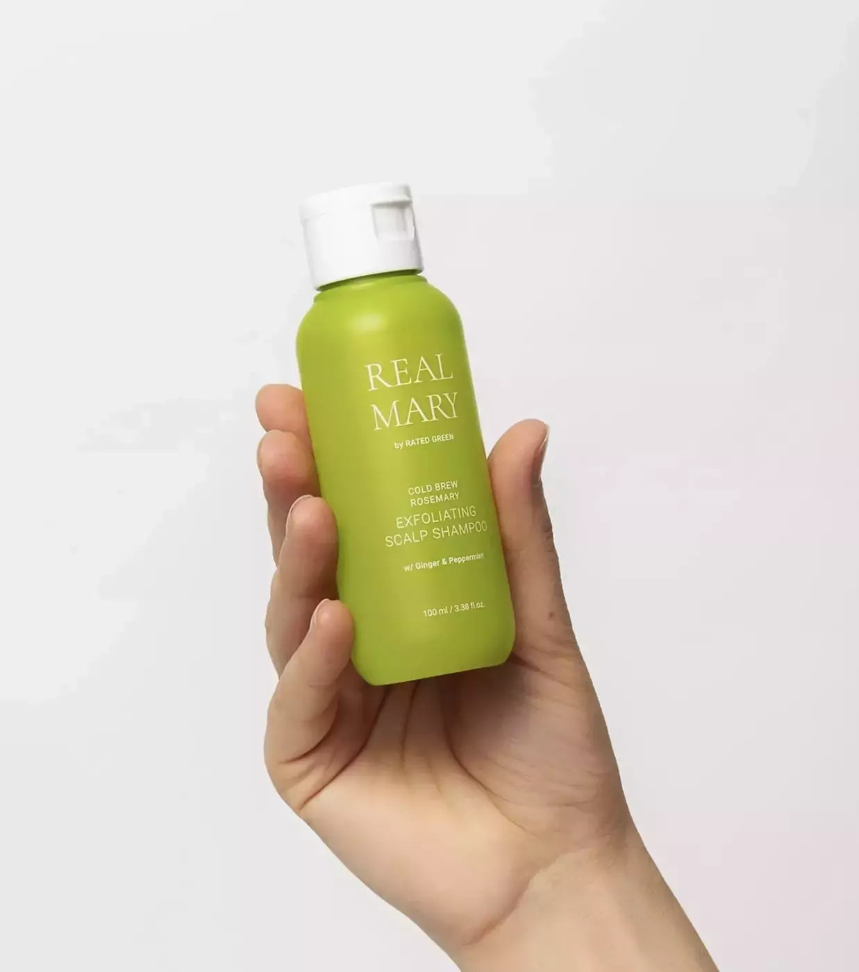 Глибокоочищаючий відлущуючий шампунь з соком розмарину RATED GREEN Real Mary Cold Brewed Rosemary Exfoliating Scalp Shampoo, 100 мл