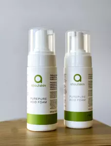 Кислотна глибокоочищуюча пінка About Skin PurePure Acid Foam, 150 мл
