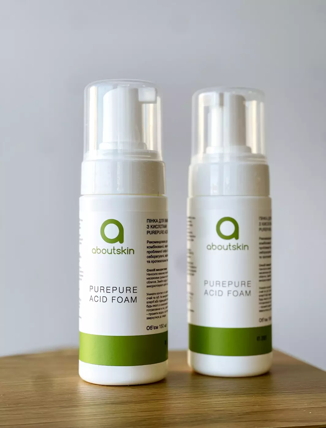 Кислотна глибокоочищуюча пінка About Skin PurePure Acid Foam, 150 мл