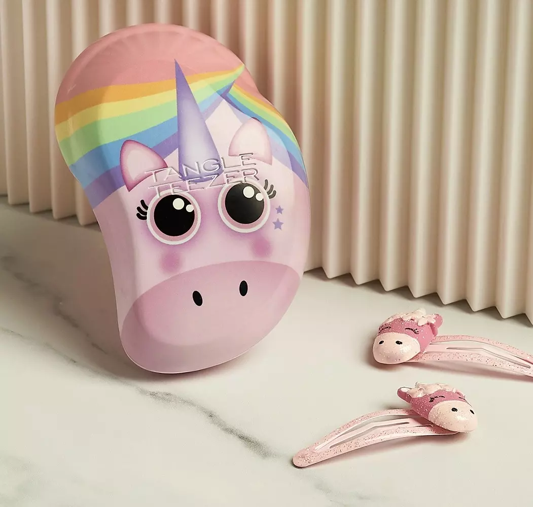 Гребінець для розчісування дитячого волосся TANGLE TEEZER THE ORIGINAL MINI CHILDREN RAINBOW UNICORN