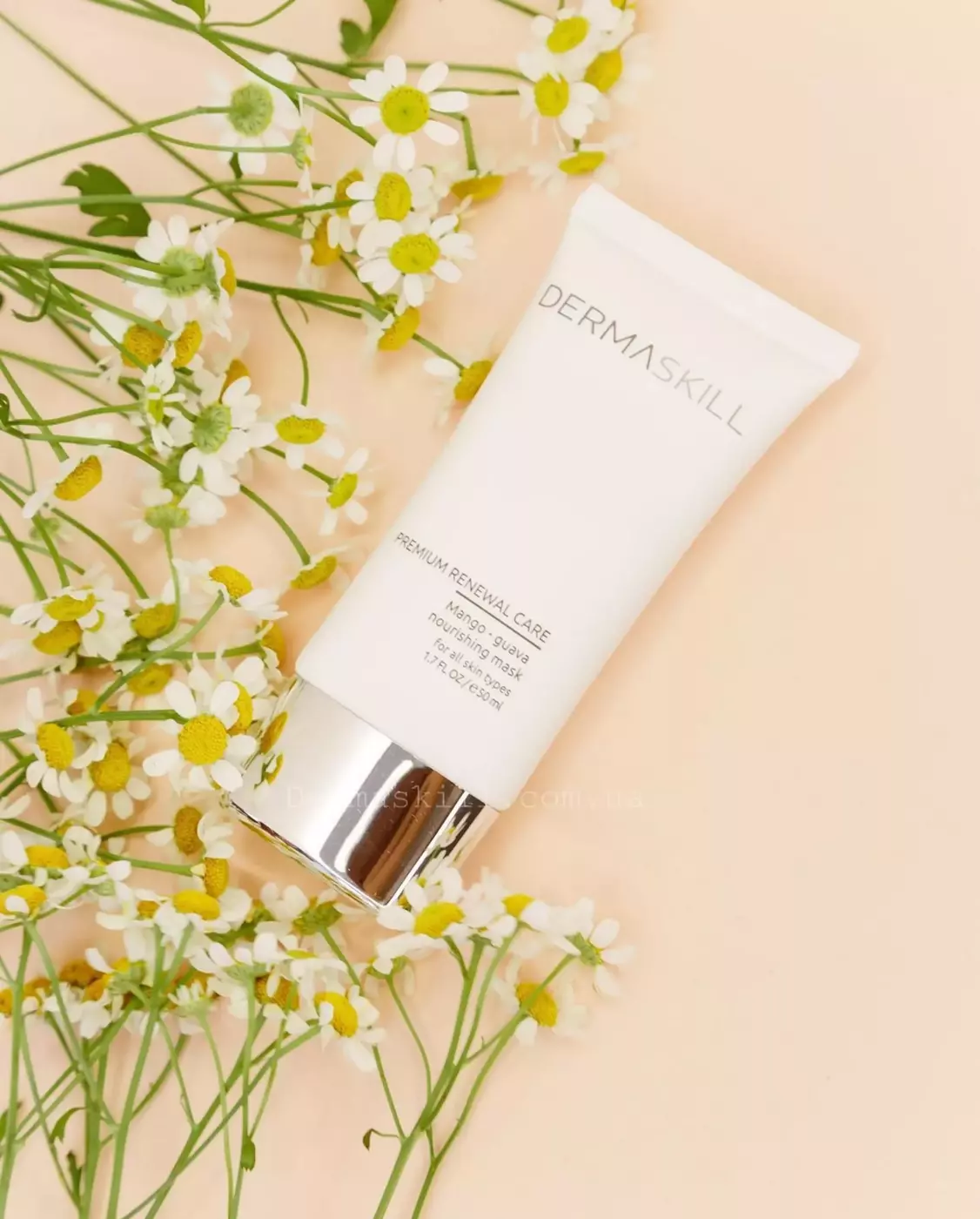 Поживна маска для обличчя з екстрактом манго і гуави Dermaskill Premium Renewal Care Mango-Guava Nourishing Mask, 50 мл 