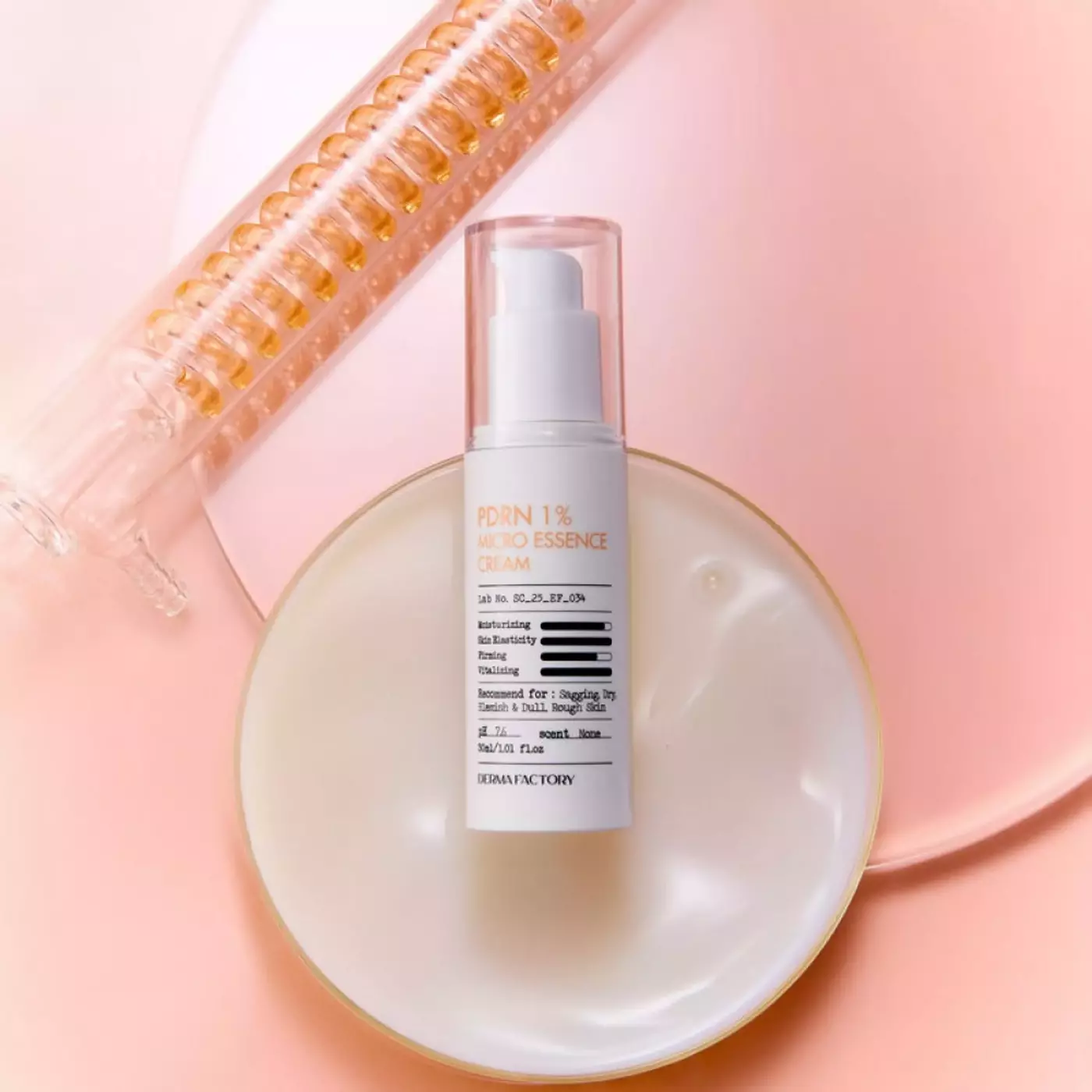 Мікроемульсія для пружності і сяйва шкіри Derma Factoty PDRN 1% Micro Essence Cream, 30 ml