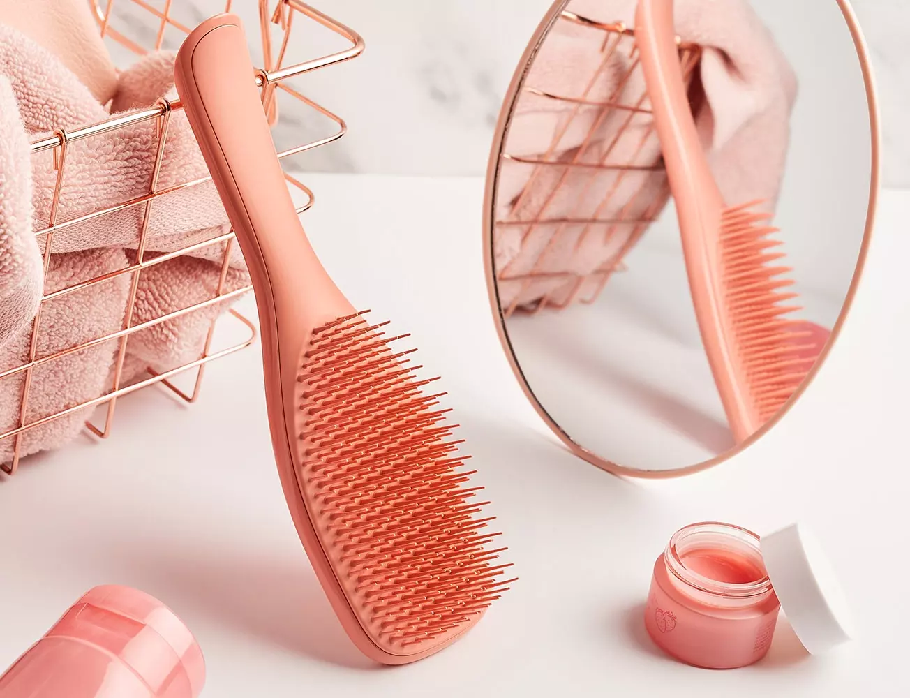 Гребінець для розчісування вологого волосся TANGLE TEEZER THE WET DETANGLER Fine & Fragile Sweet Cinnamon