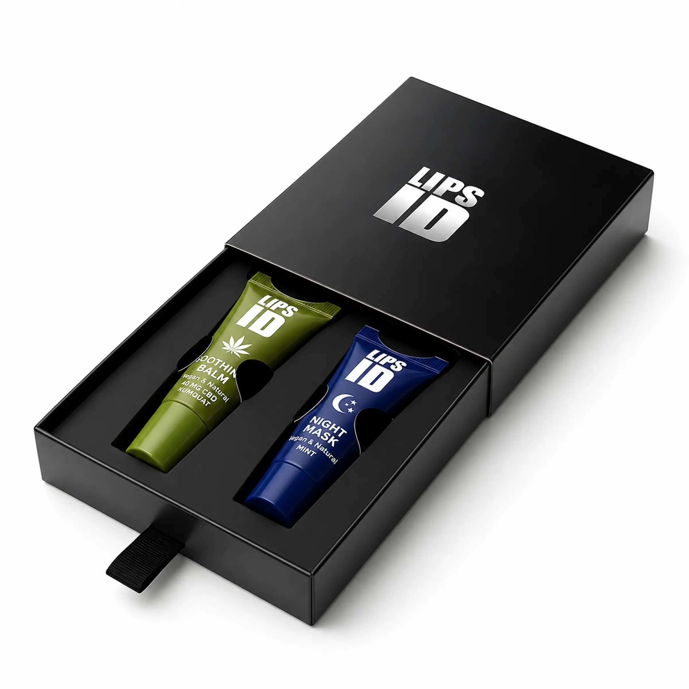 Набір LIPS ID «День&Ніч» (заспокійливий бальзам та нічна маска), 2х10 мл