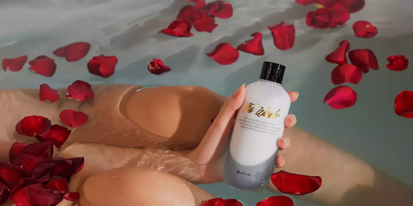 Гель для душу зі свіжим трав'яним ароматом Fragrance Oil Wash Oh Fresh Herb Garden Kiss by Rosemine,300 мл