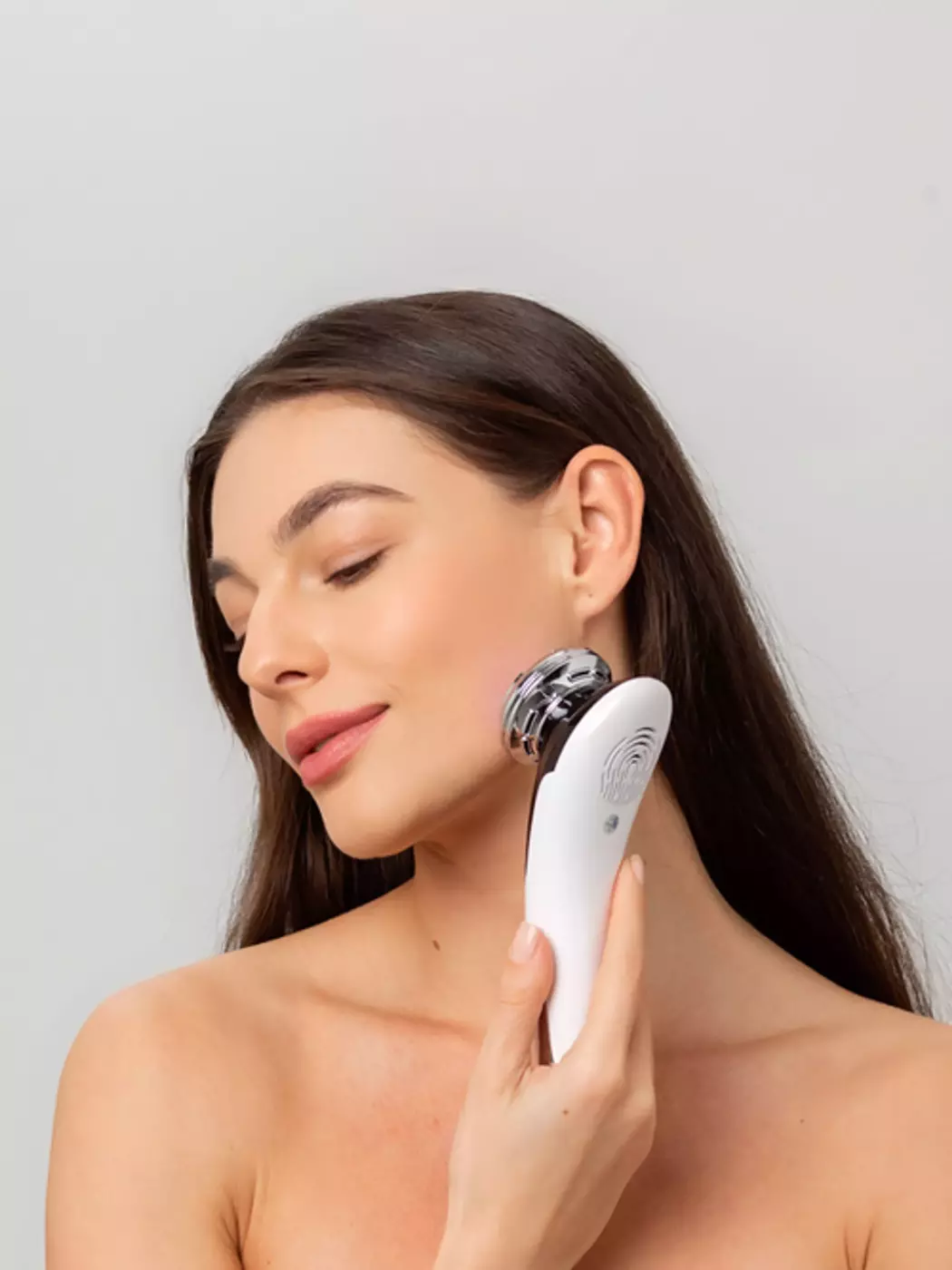 МІКРОСТРУМОВИЙ RF ЛІФТИНГ-МАСАЖЕР ДЛЯ ОБЛИЧЧЯ MEDICA+ SKIN LIFTING 7.0 WHITE ЯПОНІЯ (EMS+LED)
