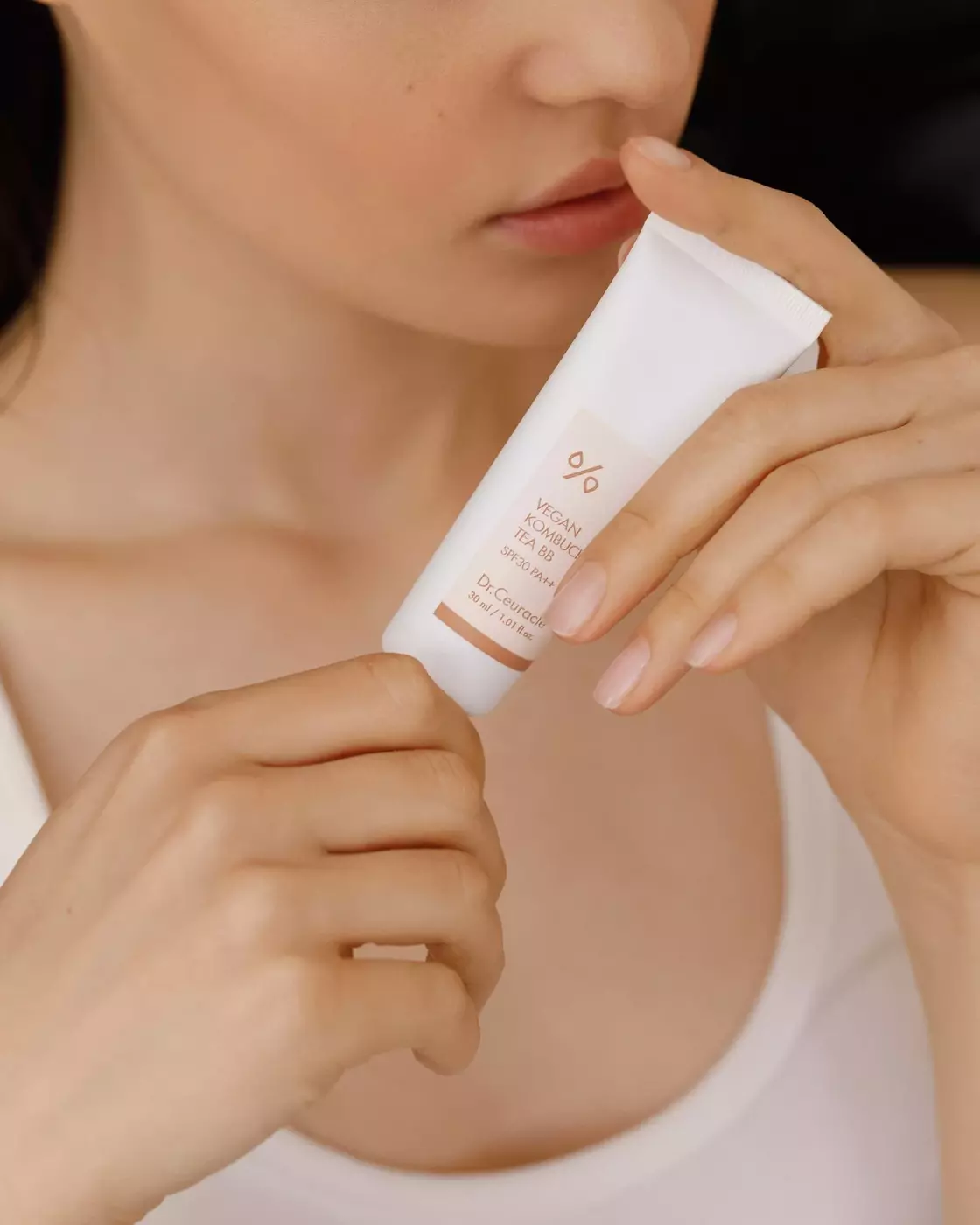 Веганський тональний ВВ-крем з екстрактом комбучі DR.CEURACLE VEGAN KOMBUCHA TEA BB CREAM SPF30/PA++, 45 мл 