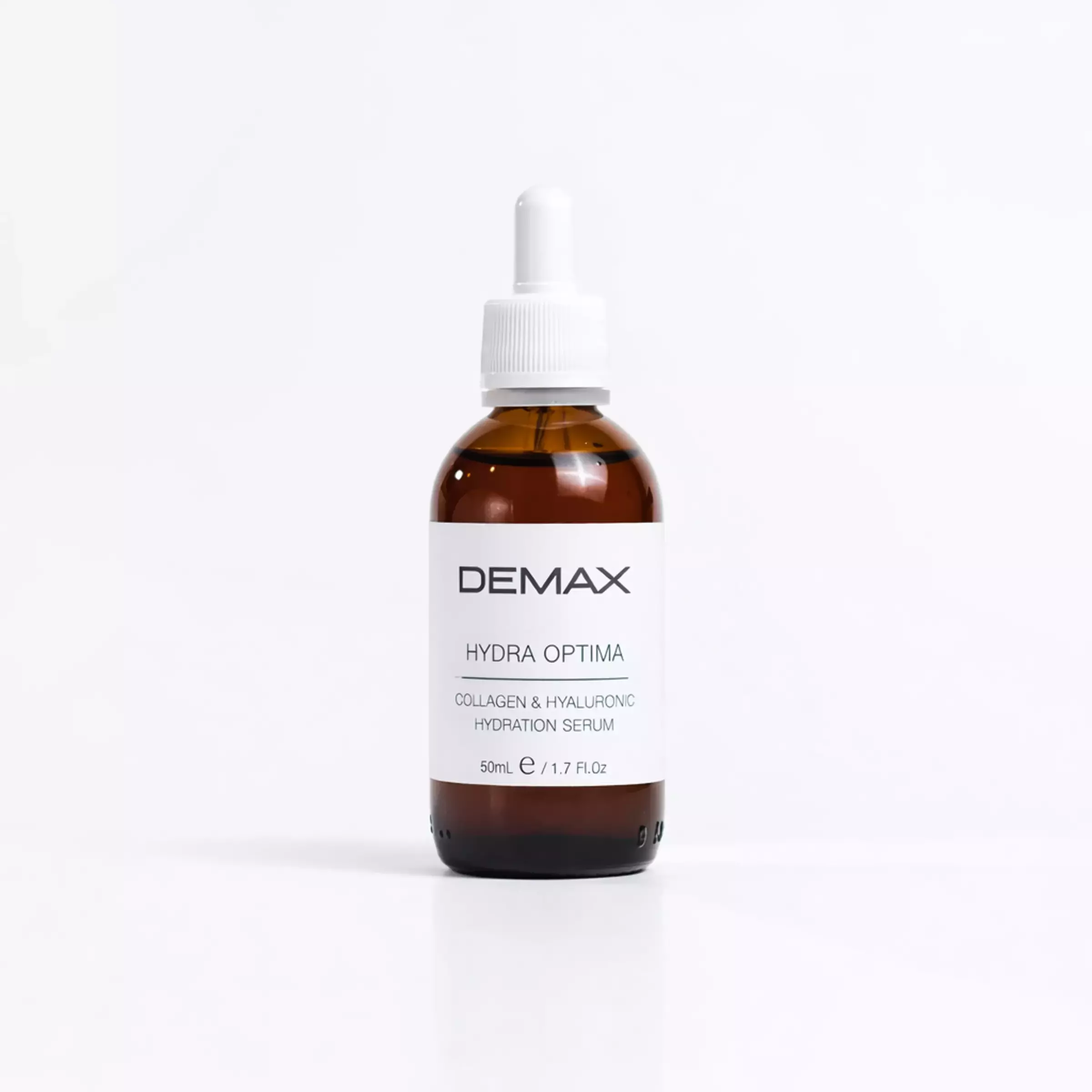 Професійна зволожуюча сироватка для пружності та еластичності шкіри DEMAX Hydra Optima Collagen & Hyaluronic Hydrating Serum, 50 ml 