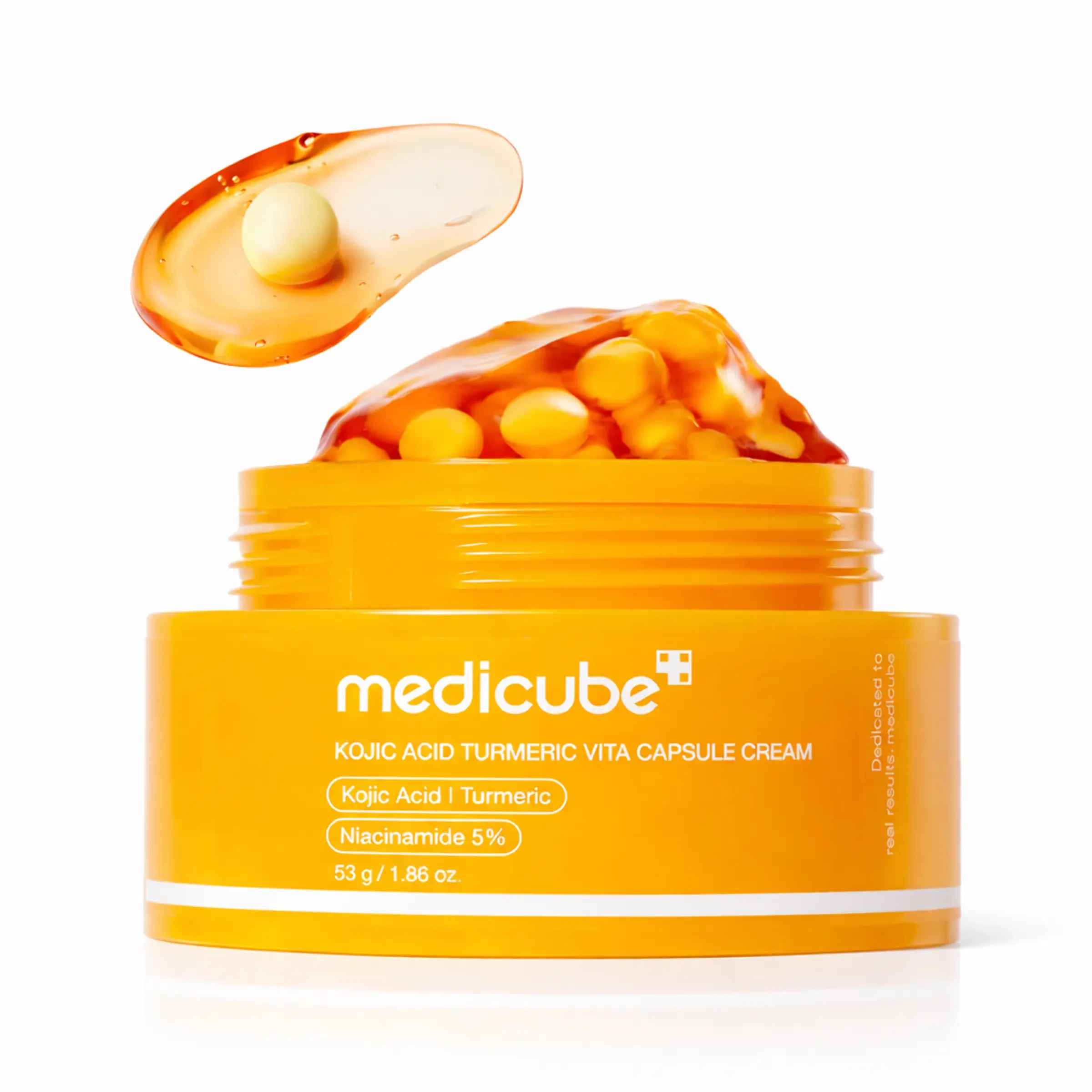 Освітлювальний капсульний крем з койєвою кислотою та куркумою Medicube Kojic Acid Turmeric Vita Capsule Cream, 53 мл 