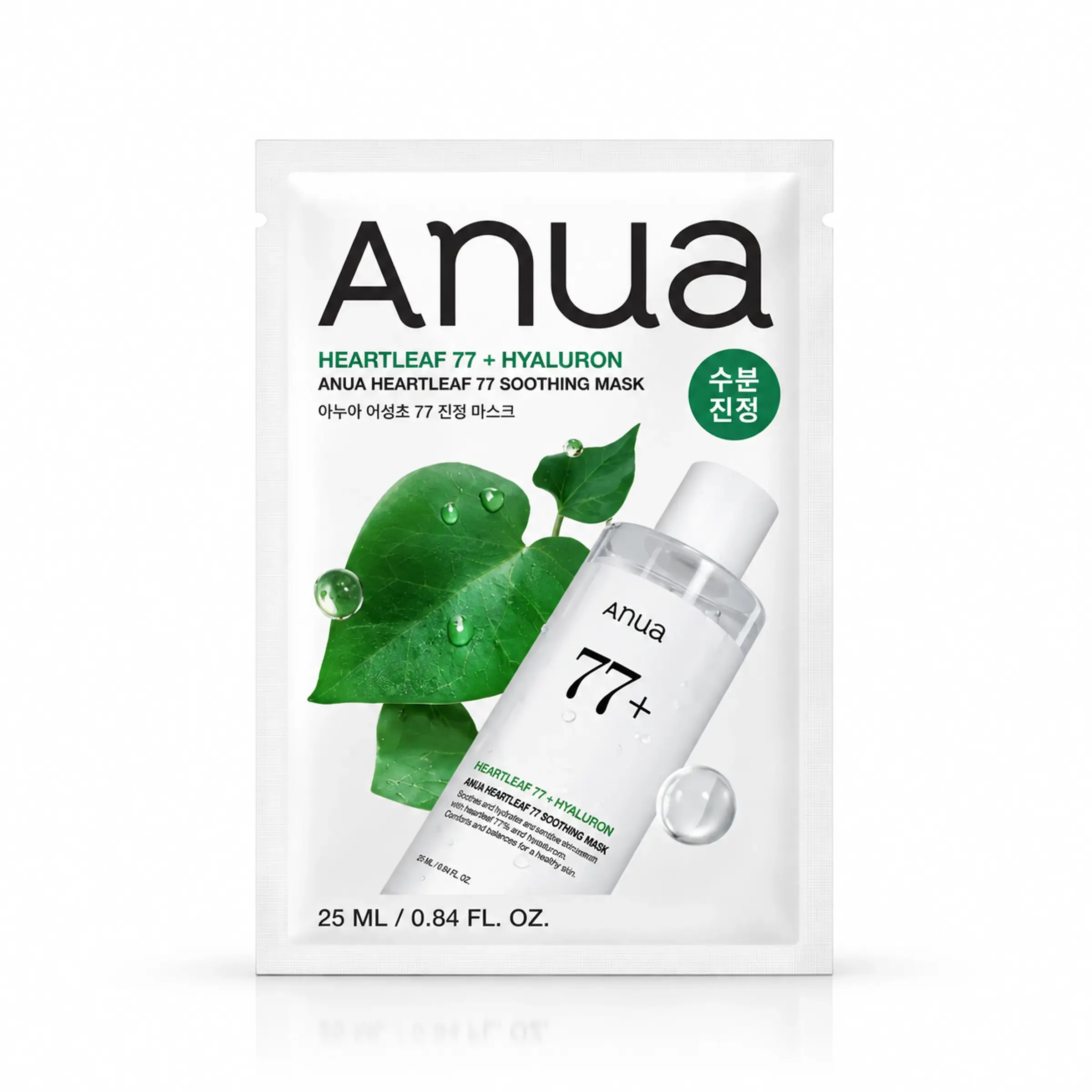 Заспокійлива тканинна маска з хауттюйнією Anua Heartleaf 77% Soothing Sheet Mask, 25 мл 