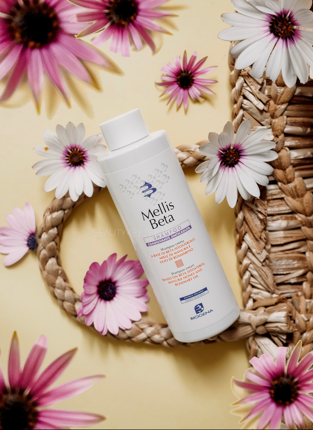 Шампунь проти випадіння волосся для чутливої шкіри голови BIOGENA MELIS BETA SHAMPOO CREAM