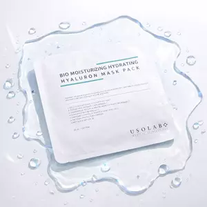 Зволожуюча тканинна маска зі заспокійливою та антивіковою дією USOLAB Bio Moisturizing Hydrating Hyaluron Mask, 30 ml 