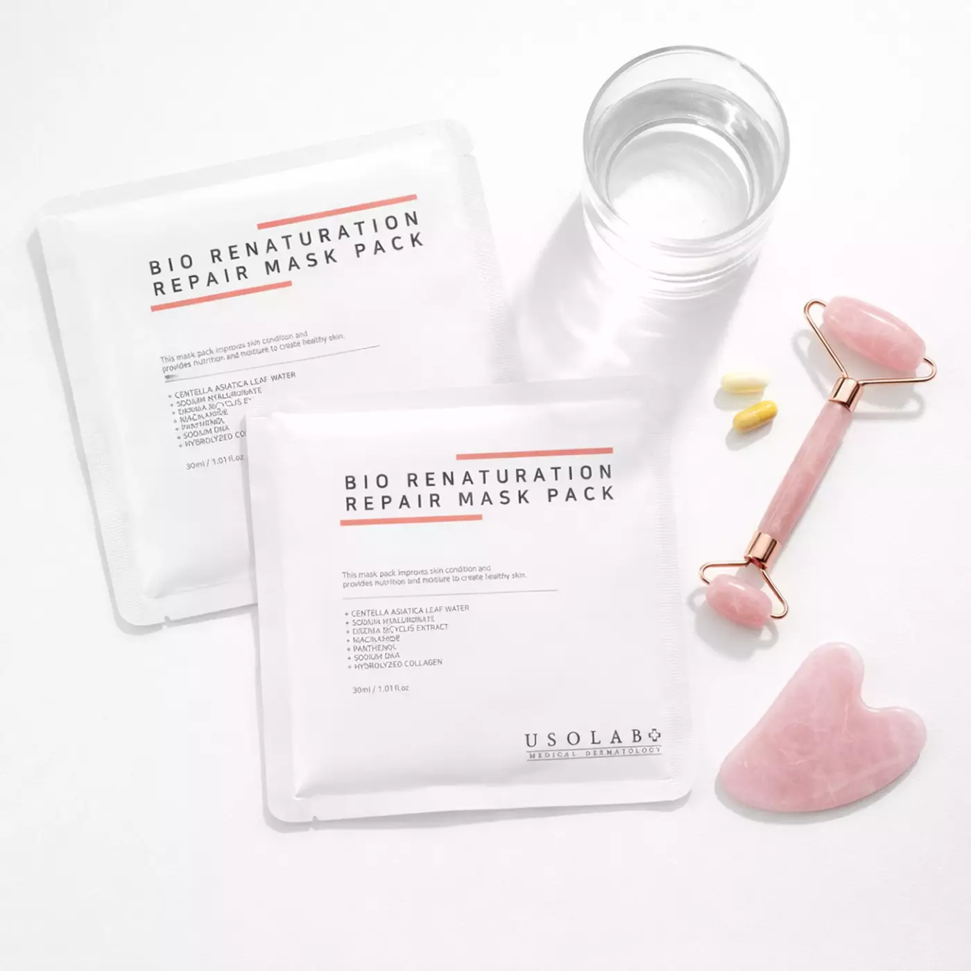 Відновлююча, заспокійлива та омолоджуюча маска Usolab Bio Renaturation Repair Mask, 30 мл