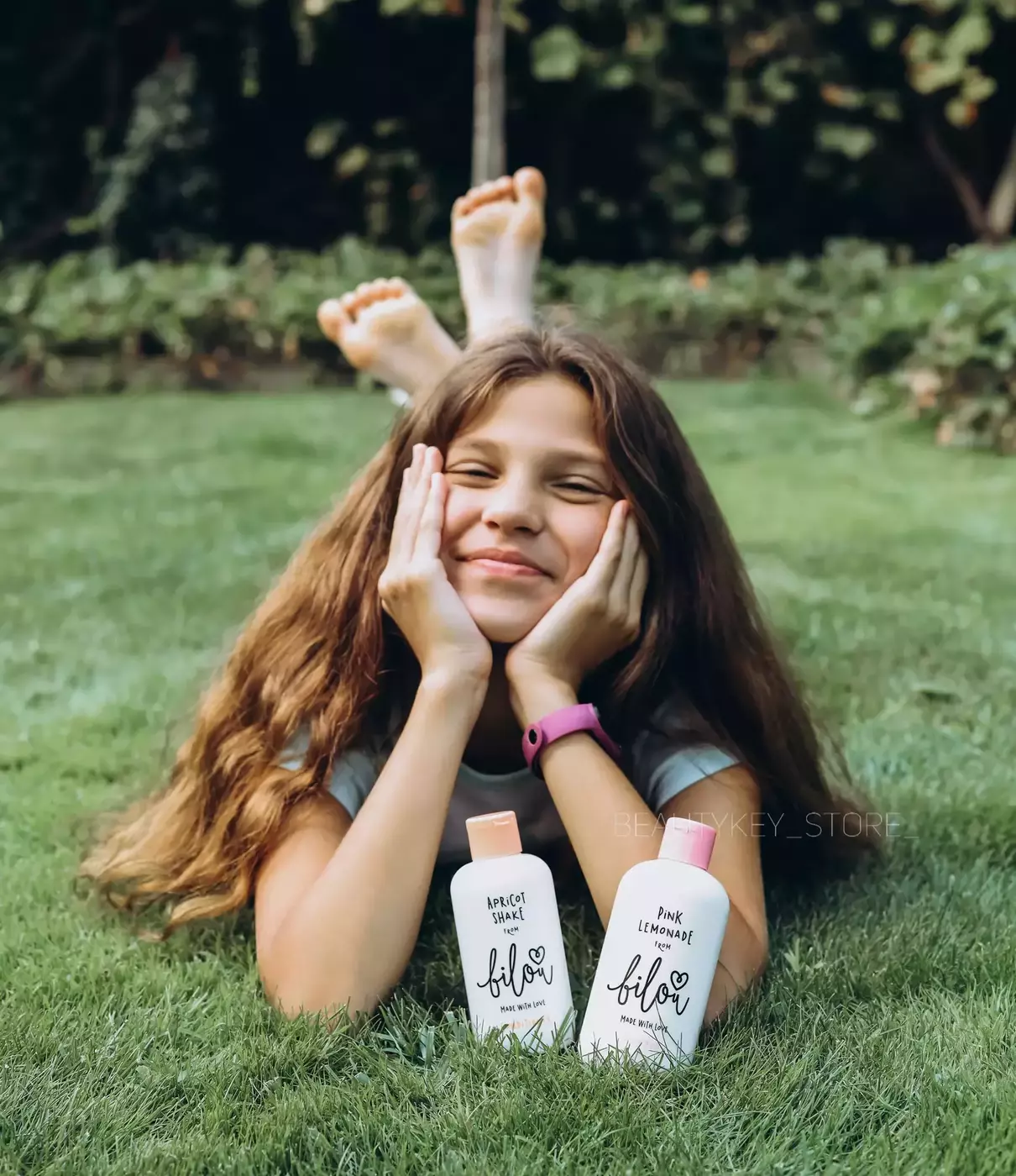 Набір для дівчаток: шампунь та кондиціонер BILOU APRICOT SHAKE чи PINK LEMONADE 