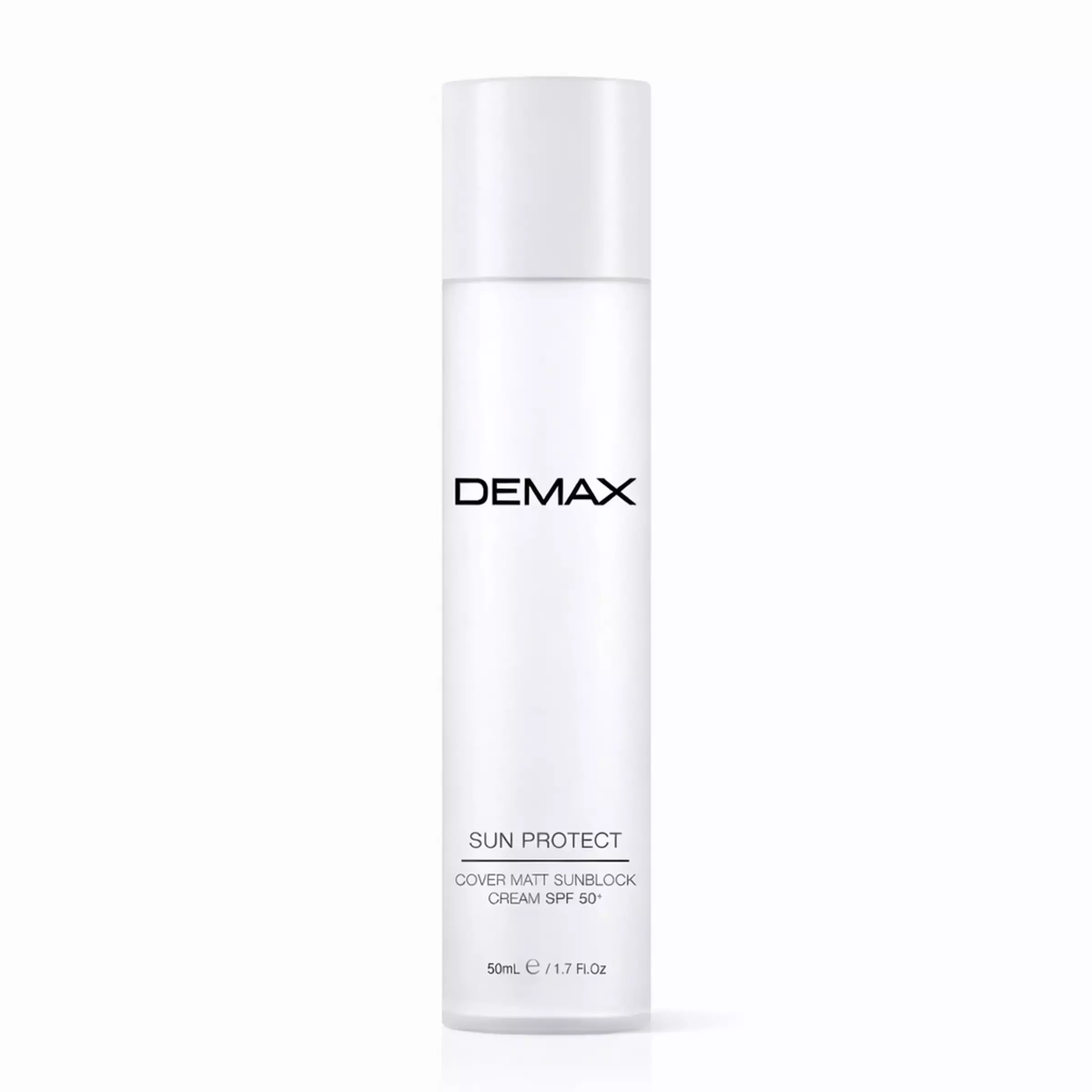 Захисний матуючий санблок DEMAX Sun Protect Cover Matt Sunblock Cream SPF 50+, 50 ml 