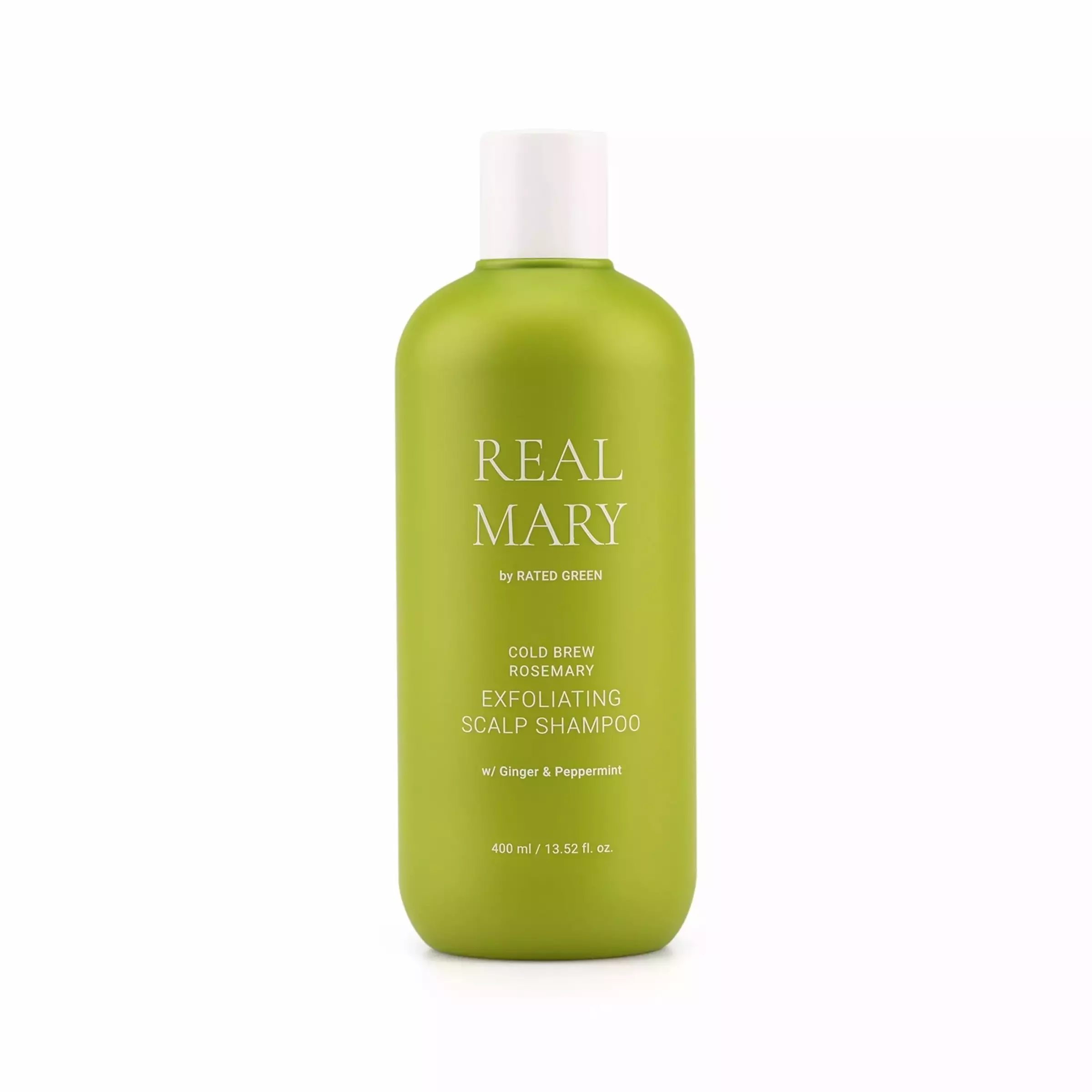 Глибокоочищаючий відлущуючий шампунь з соком розмарину RATED GREEN Real Mary Cold Brewed Rosemary Exfoliating Scalp Shampoo, 400 мл