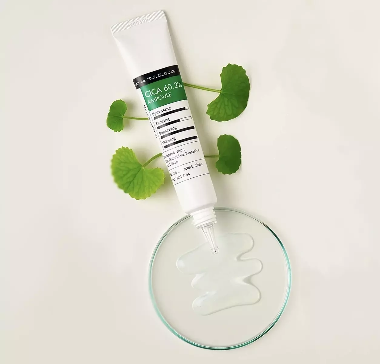 Заспокійлива сироватка з центелою DERMA FACTORY CICA 60,2% AMPOULE 30 Ml 