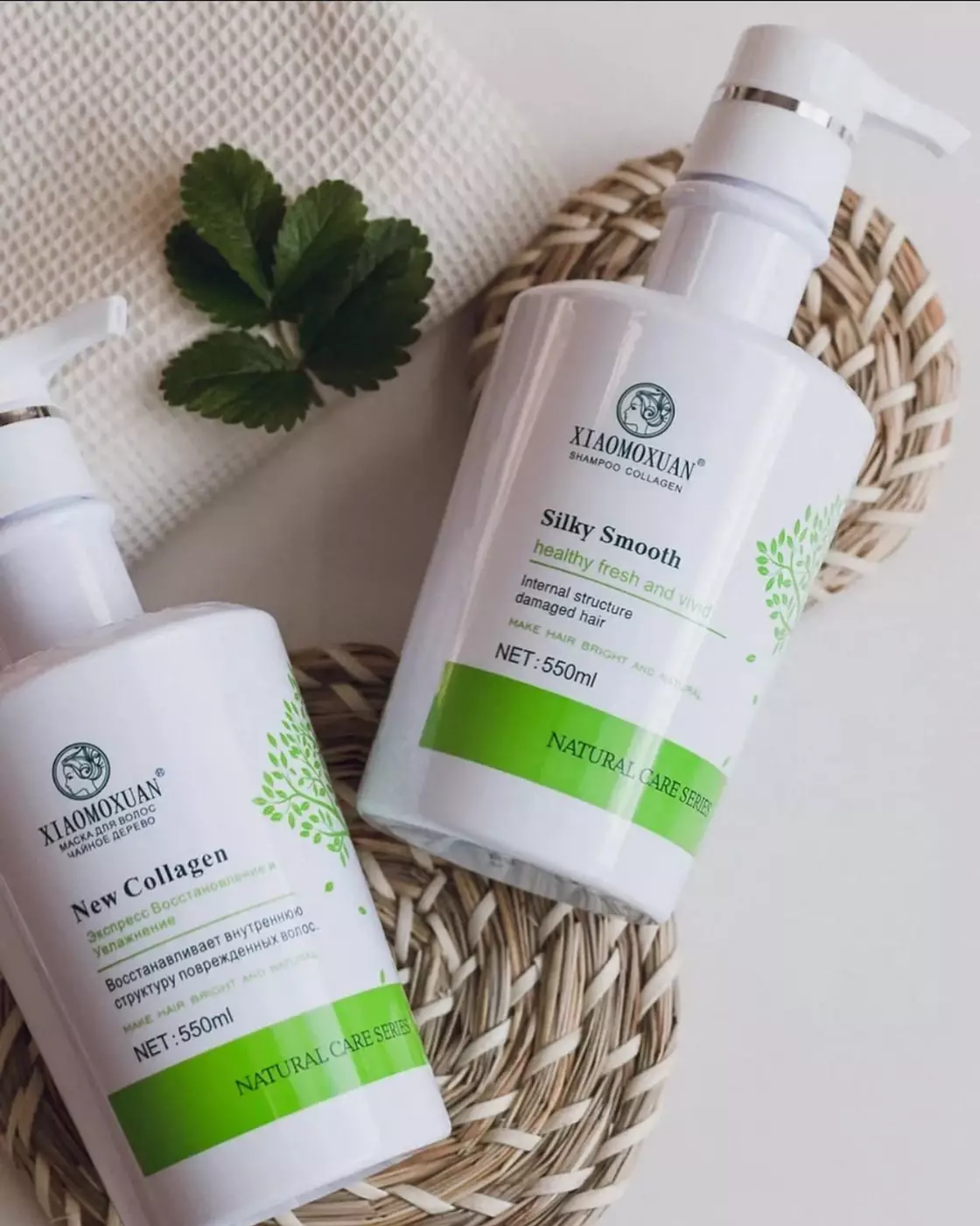 Маска для волосся з екстрактом чайного дерева Xiaomoxuan Silky Smooth Treatment, 550 ml 
